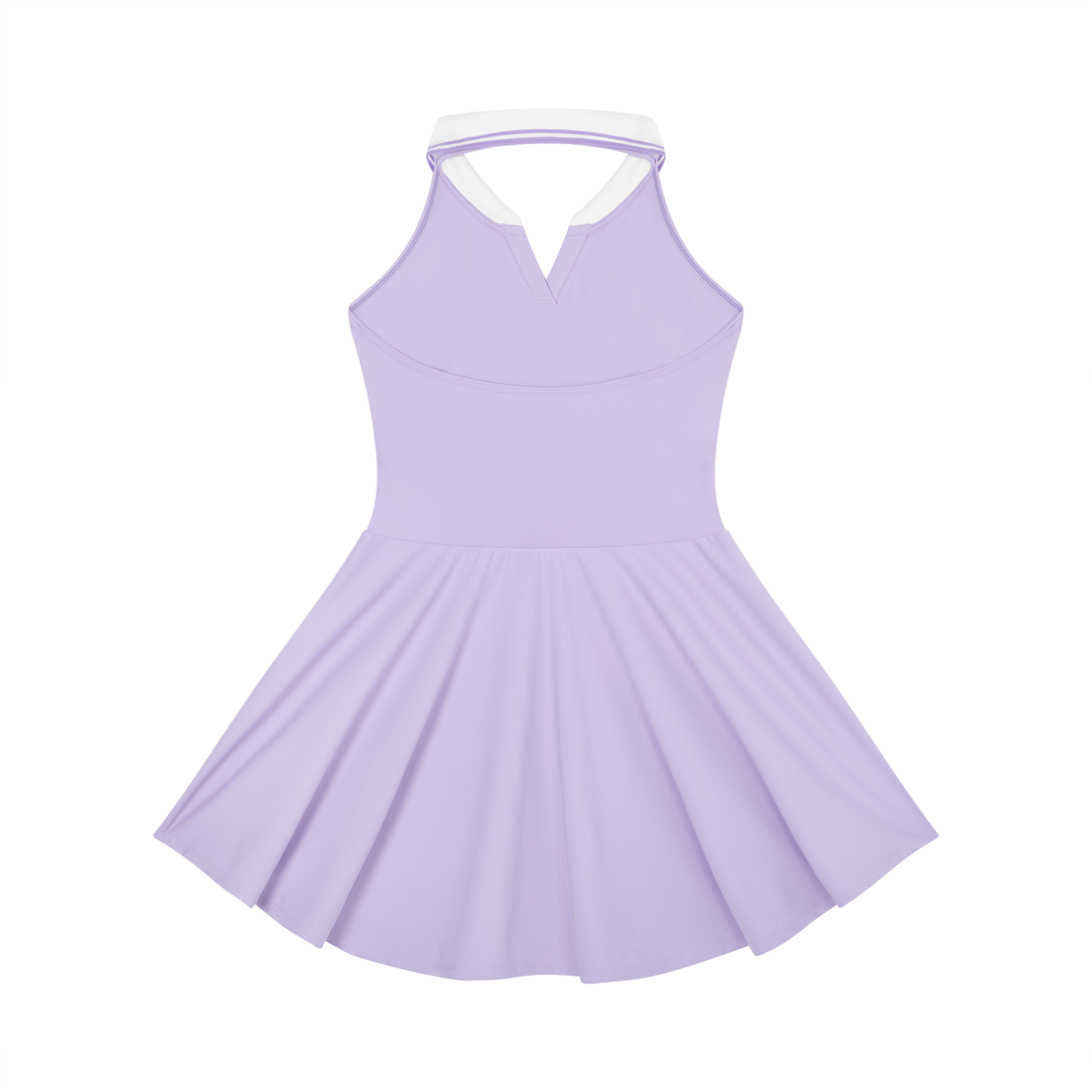 KEEMY Women's Collared Halter A-Line Tennis Dress