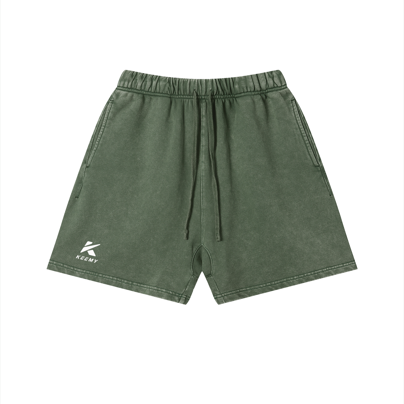 KEEMY Unisex Vintage Wash Cotton Shorts