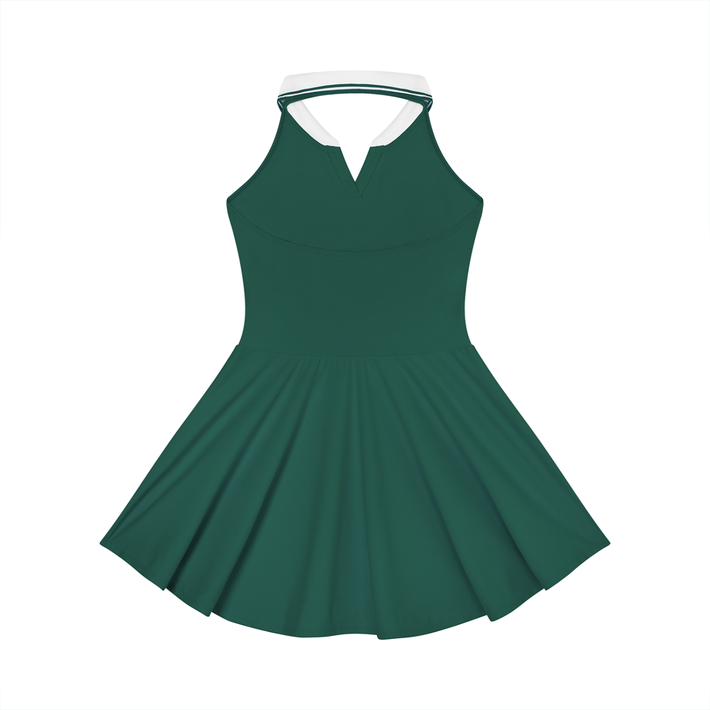 KEEMY Women's Collared Halter A-Line Tennis Dress