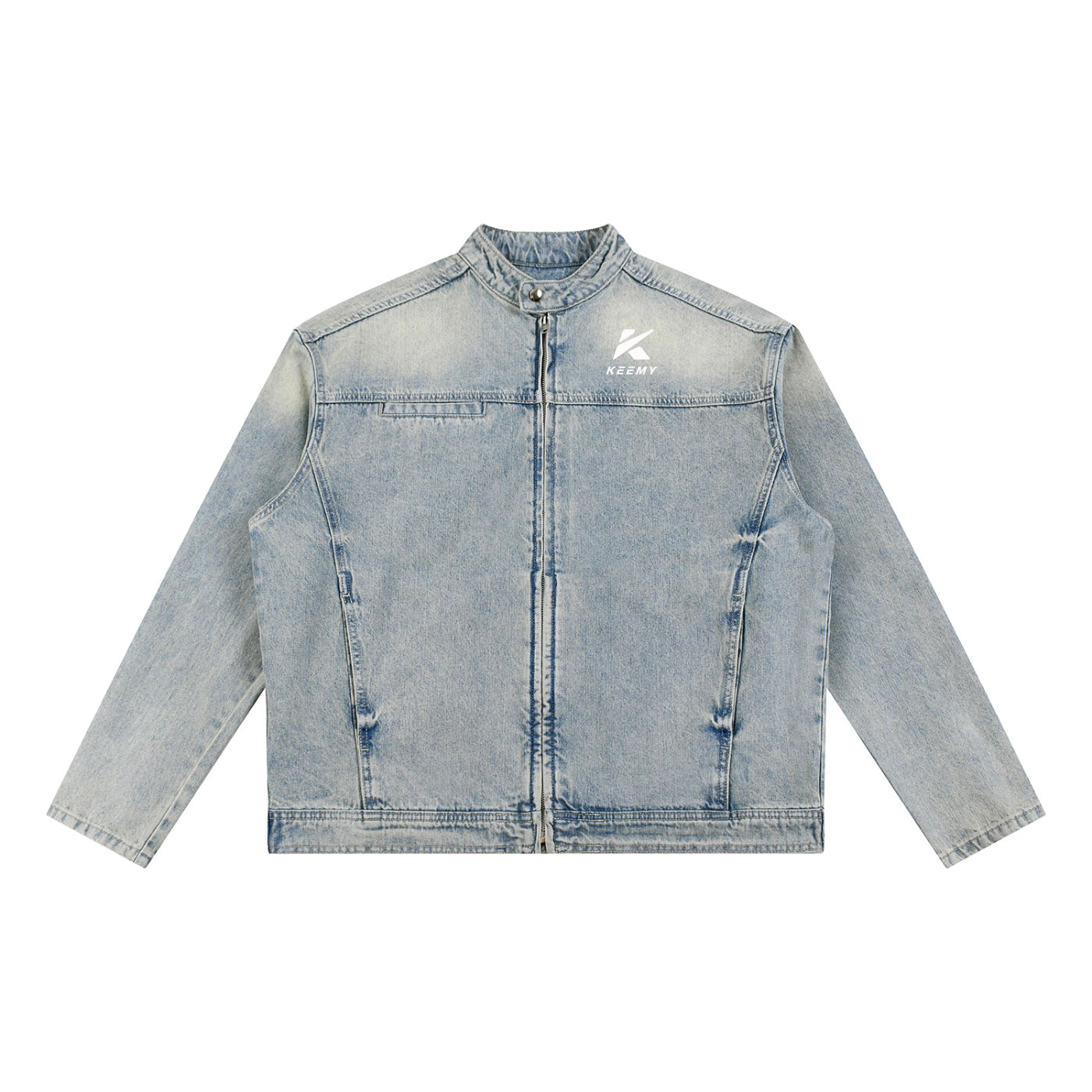 KEEMY Vintage Wash Zip Denim J