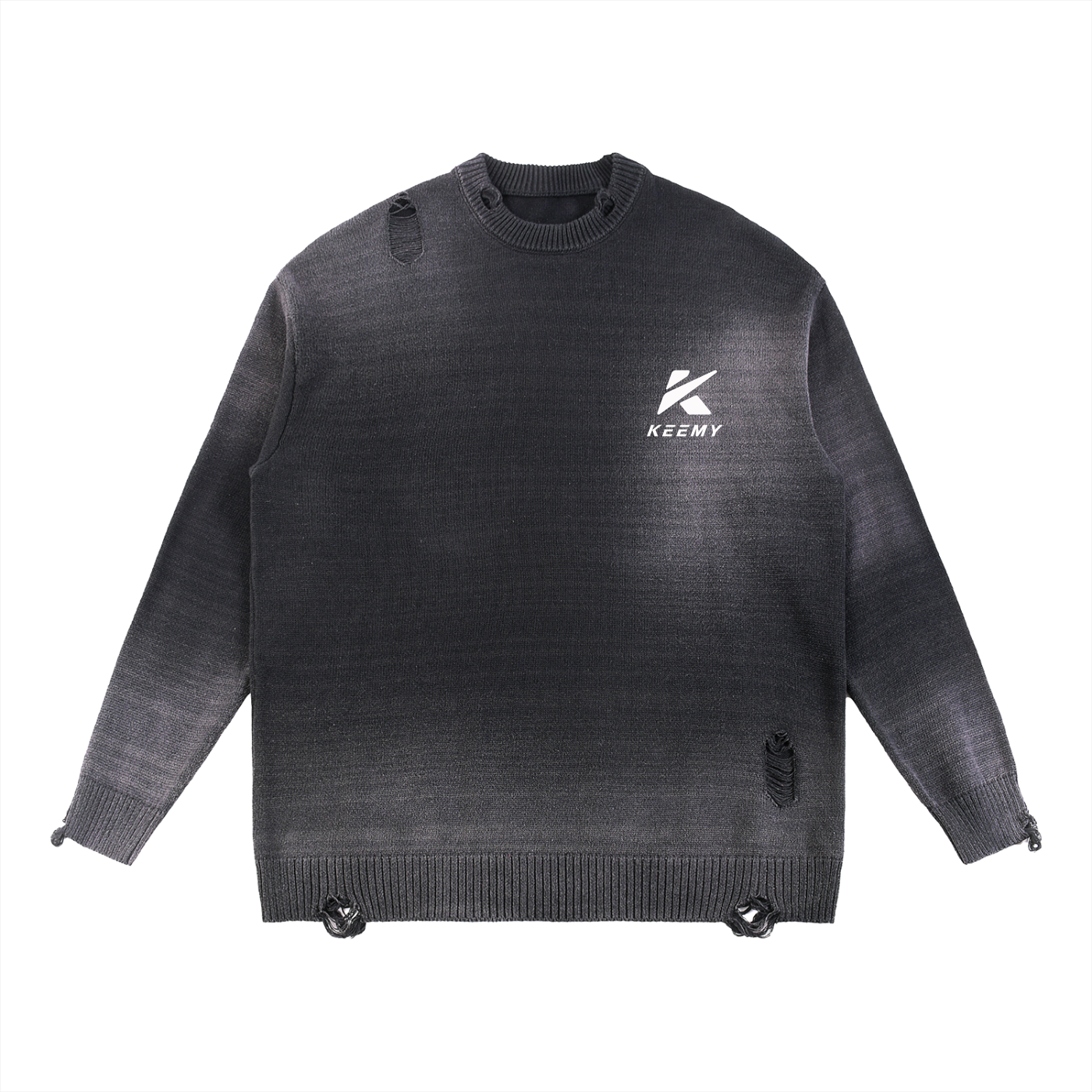 KEEMY Sun Fade Distressed Ripp