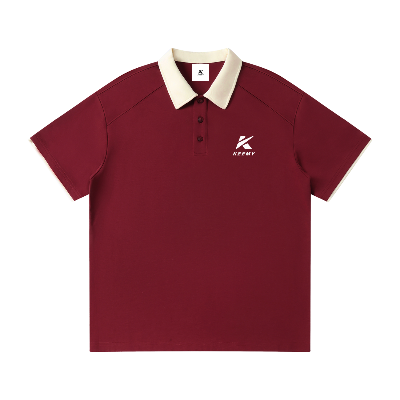 KEEMY Contrast Collar Raglan P