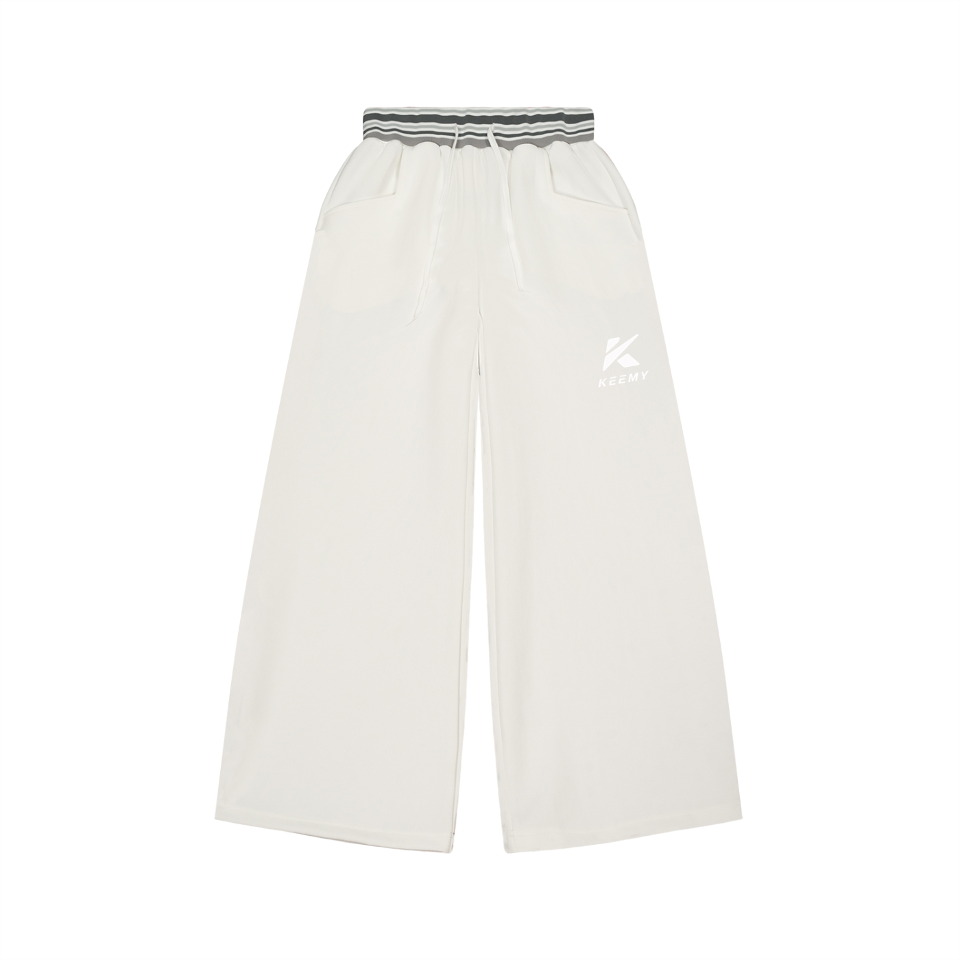 KEEMY Striped Waist Wide Leg P