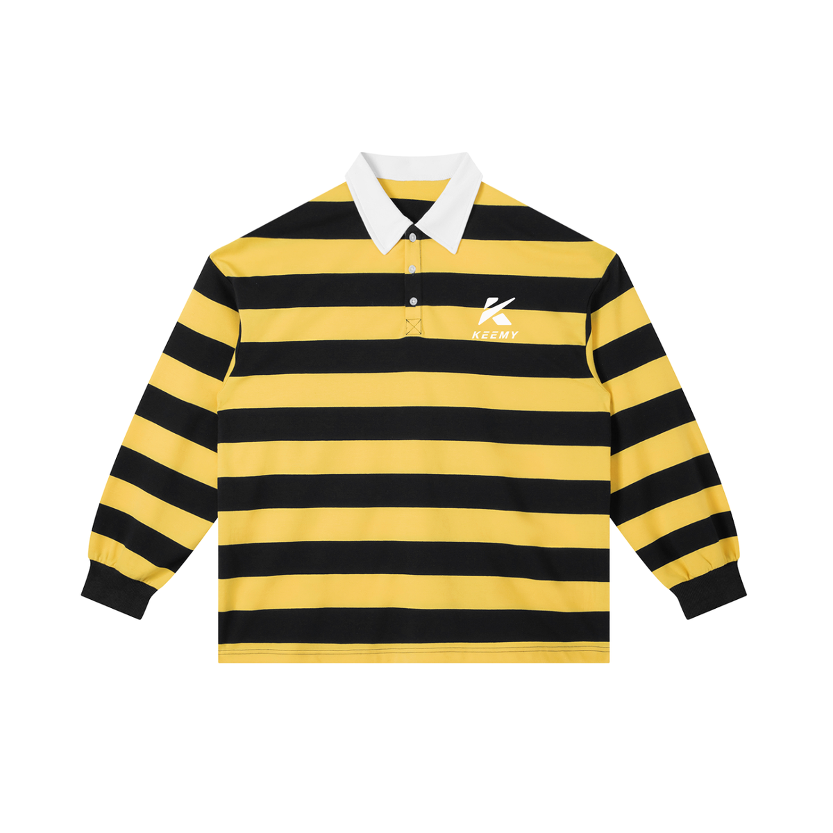 KEEMY Color Block Stripe Polo 