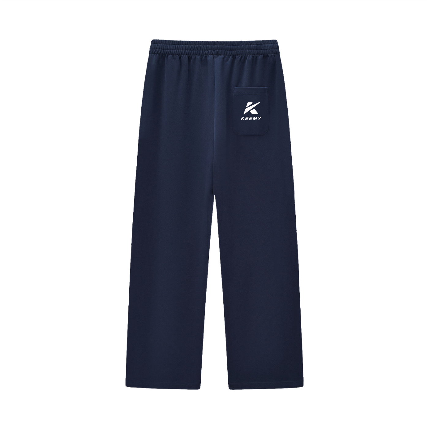 KEEMY Curved Stripe Straight Sweatpants