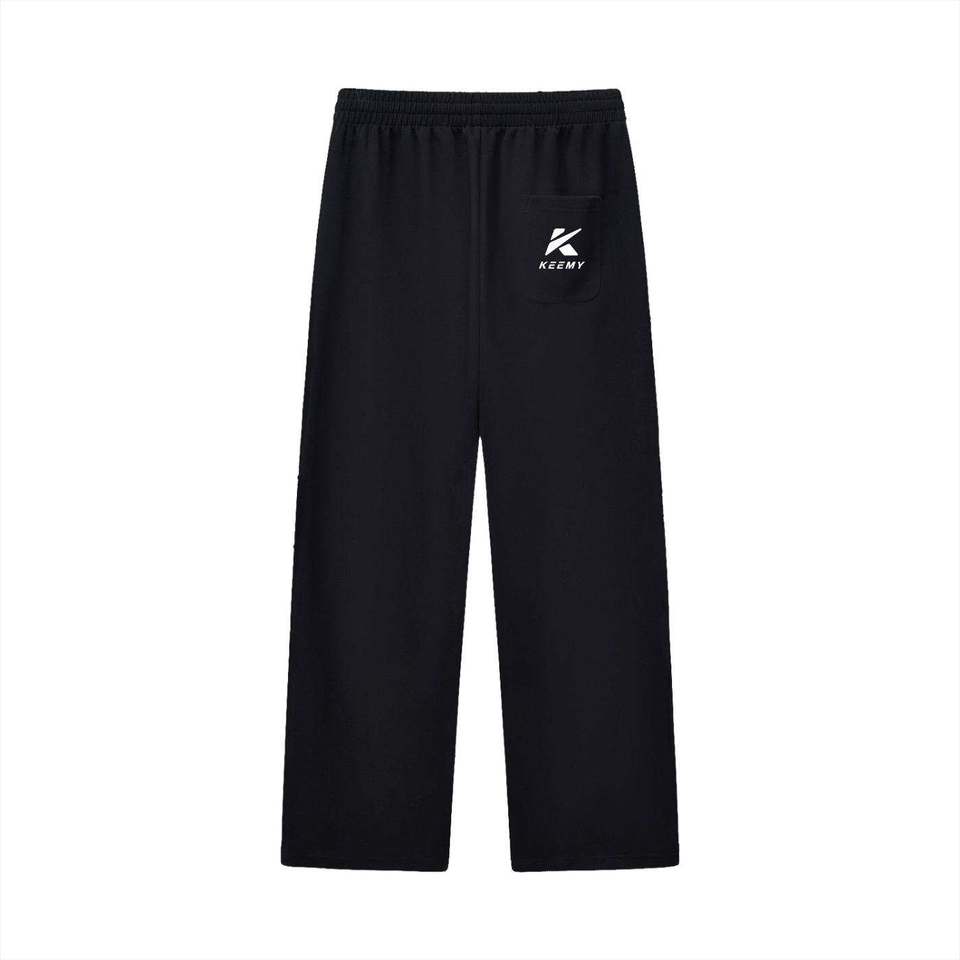 KEEMY Curved Stripe Straight Sweatpants