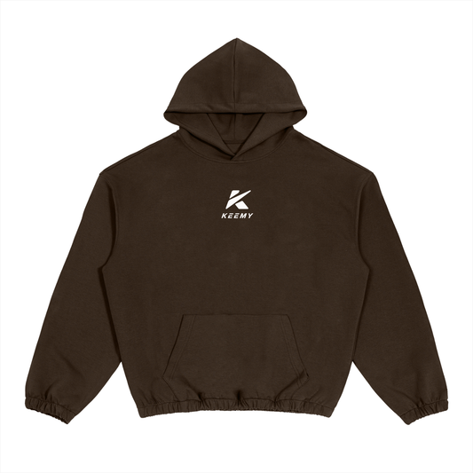 KEEMY Boxy Cinched Hem Hoodie