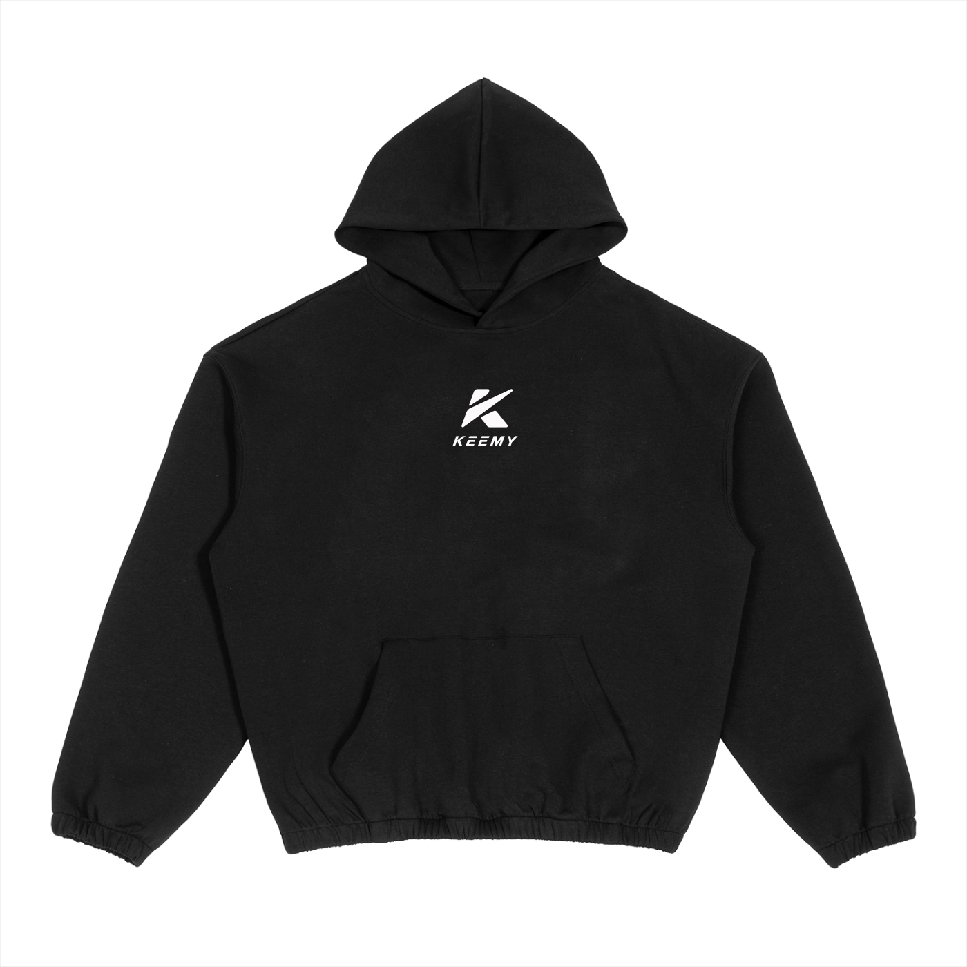 KEEMY Boxy Cinched Hem Hoodie
