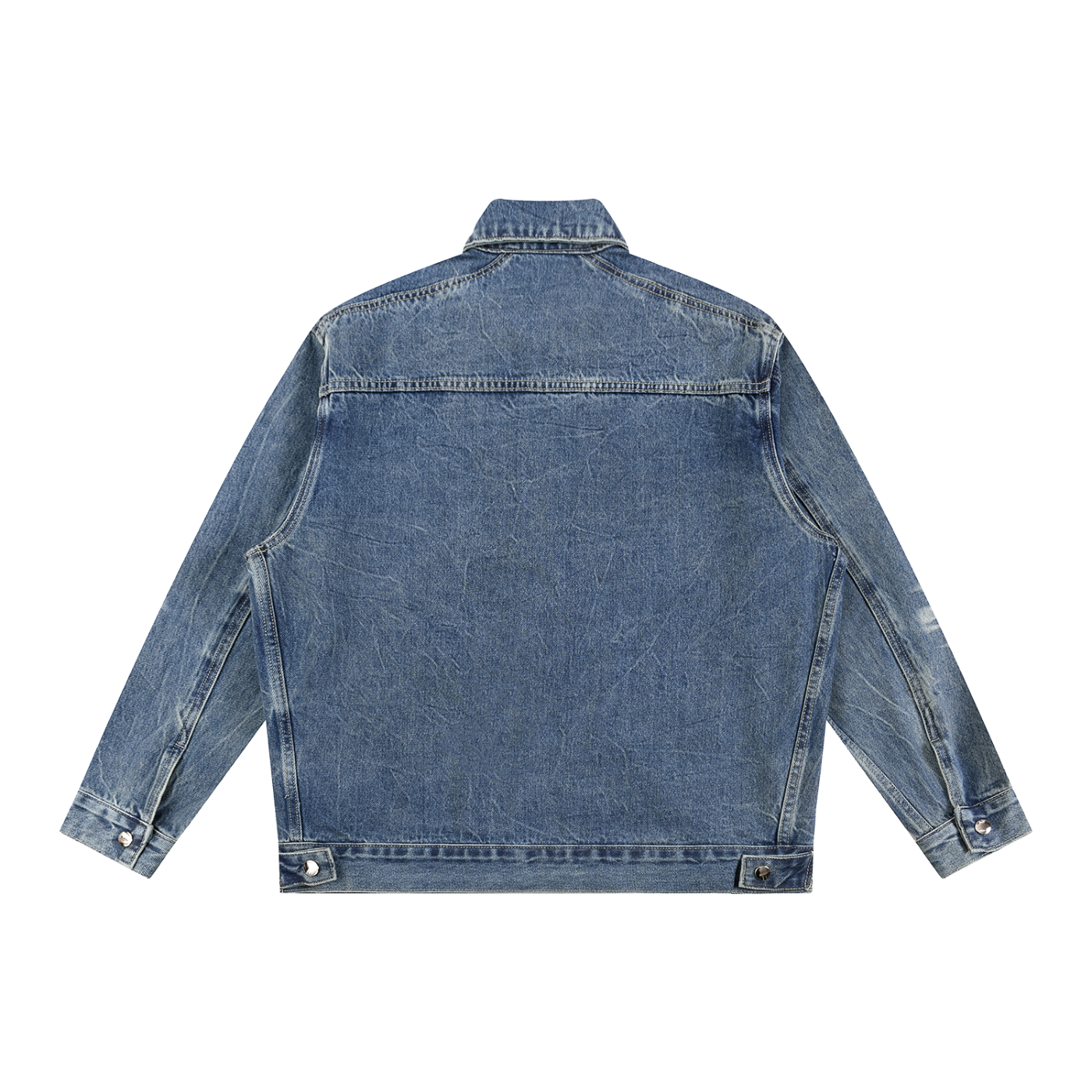 KEEMY Vintage Wash Zip Up Deni