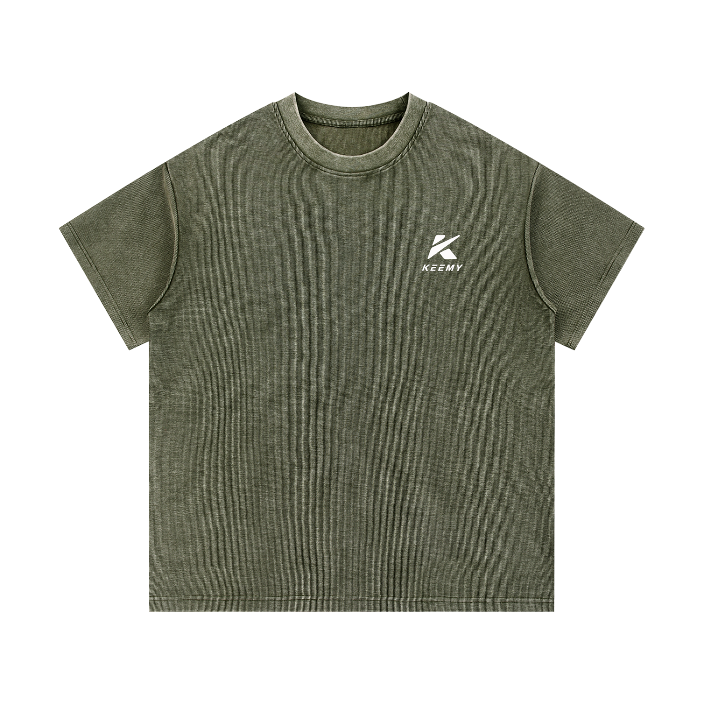 KEEMY Mineral Wash Waffle Knit