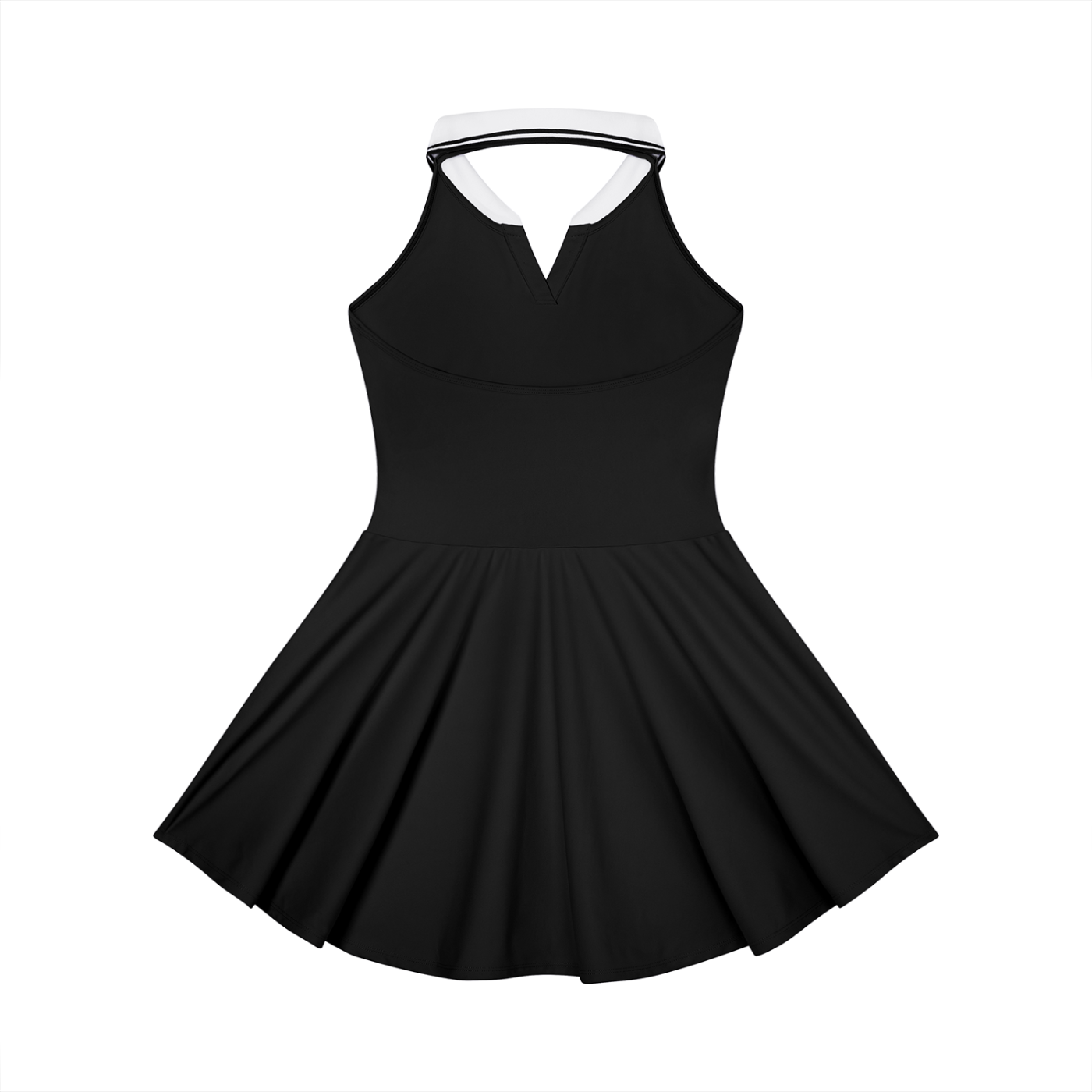 KEEMY Women's Collared Halter A-Line Tennis Dress