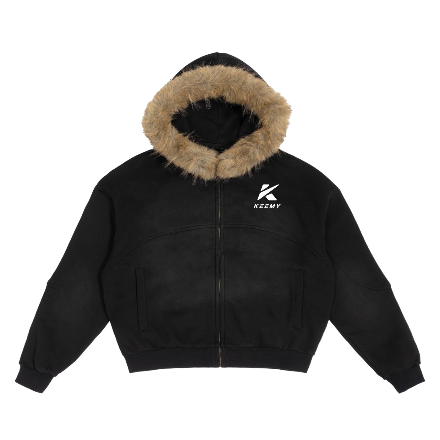 HOODIE FUR BLACK KEEMY
