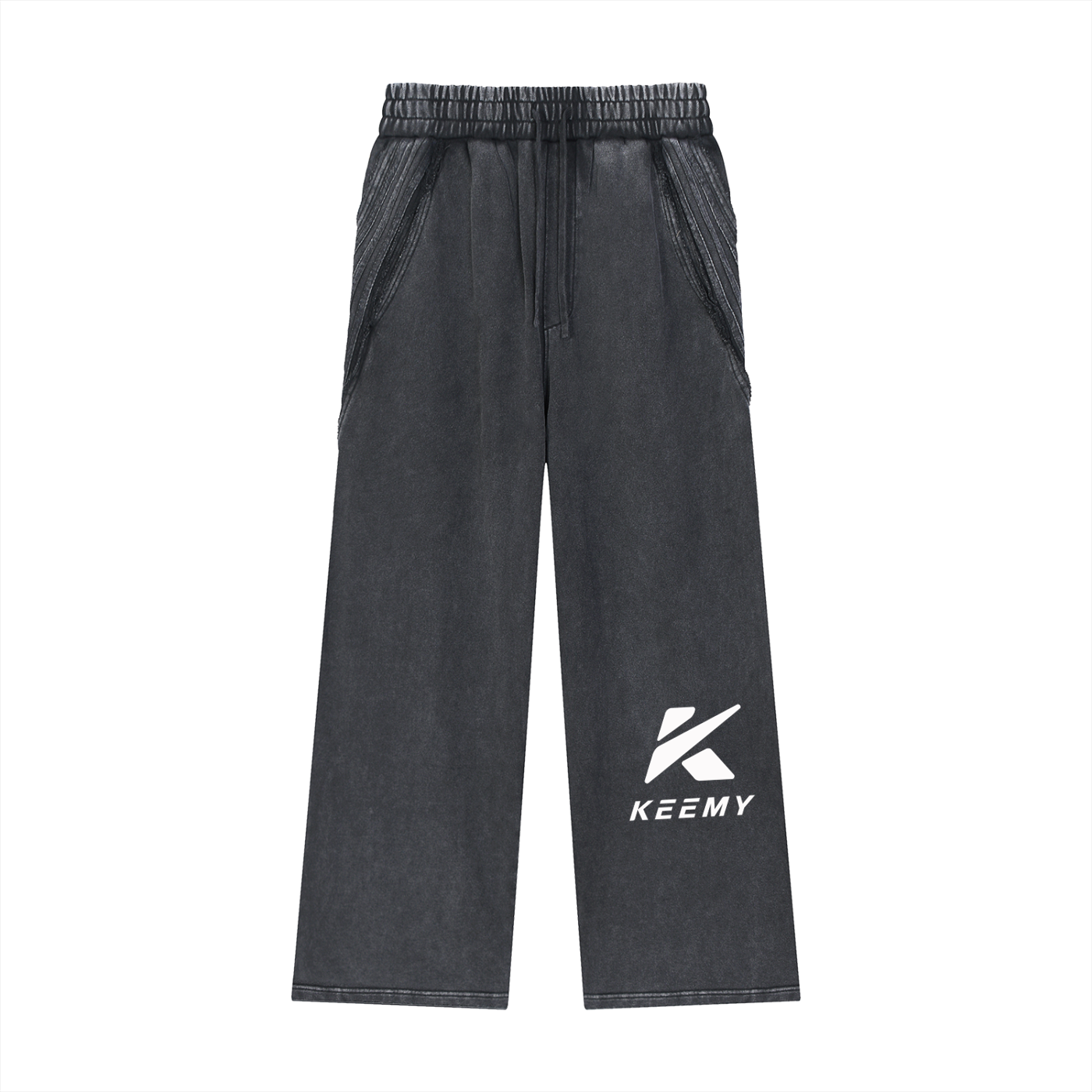 KEEMY Snow Washed Tape Raw Edg