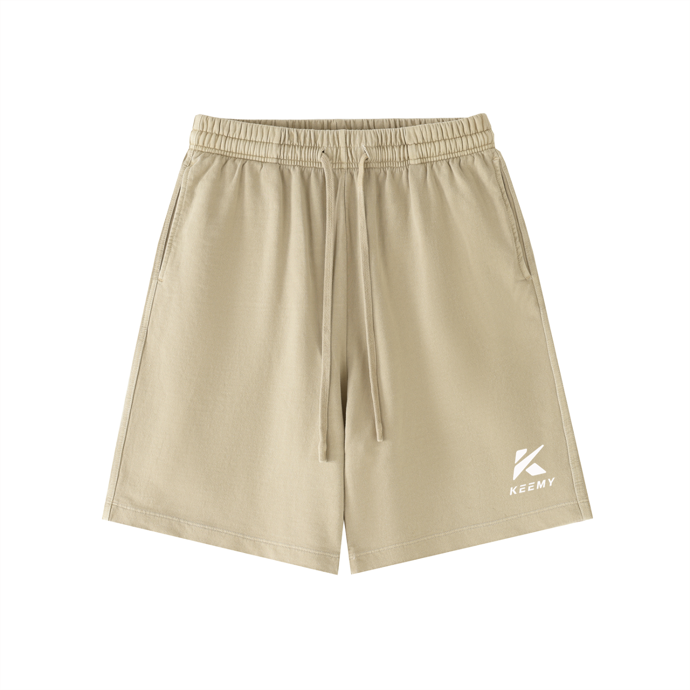 KEEMY Vintage Wash Cotton Shor
