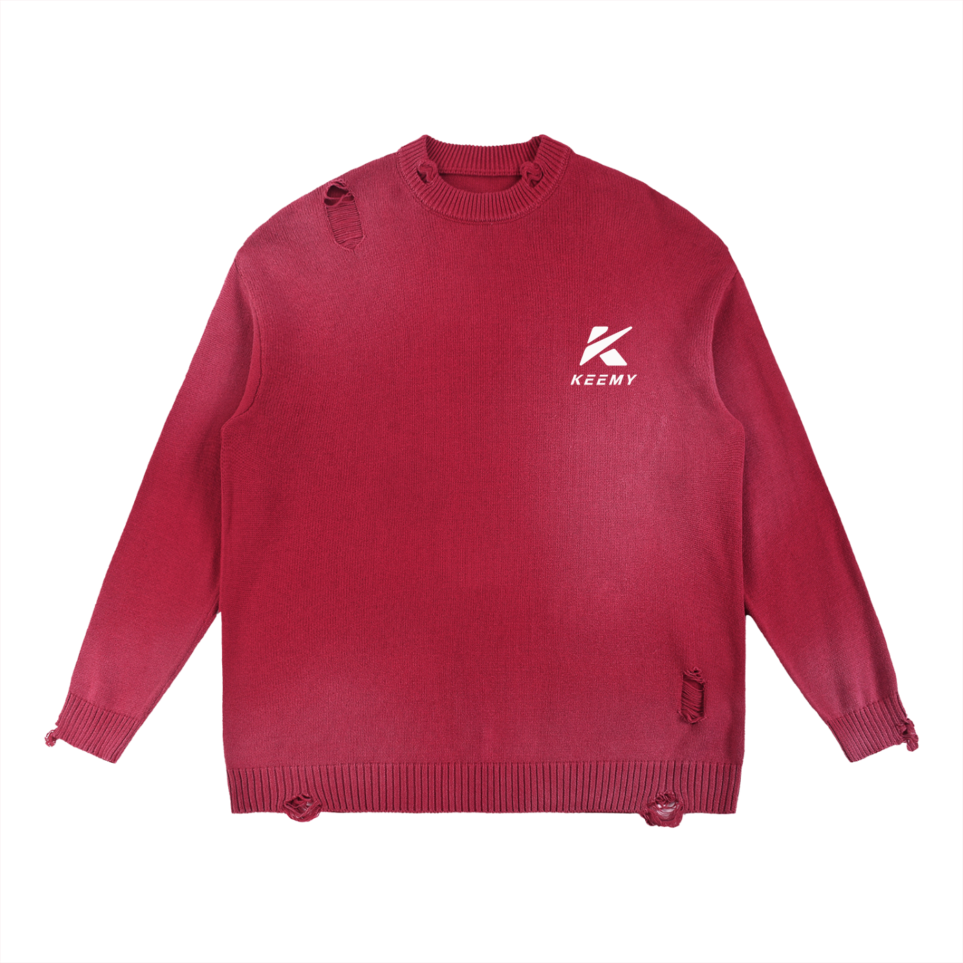 KEEMY Sun Fade Distressed Ripp