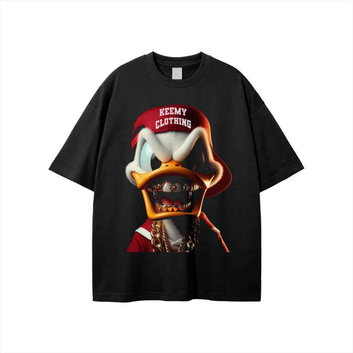 KEEMY Streetwear Unisex Solid Color Loose Fit FOG T-Shirt