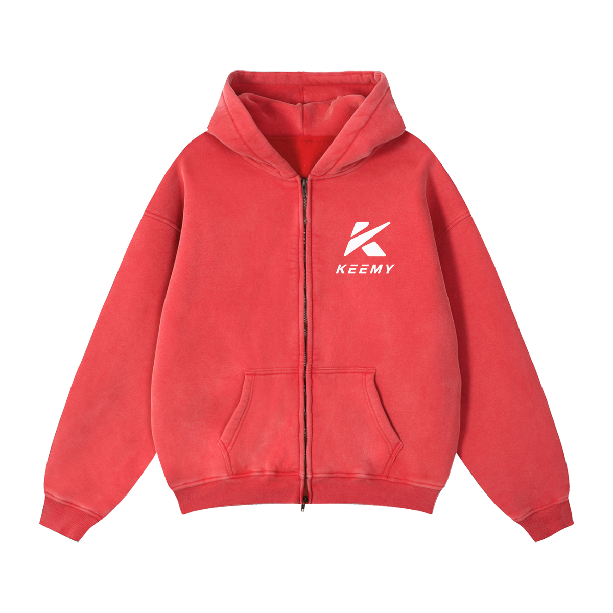 KEEMY Zip-Through Boxy Fleece 