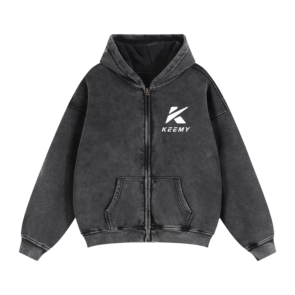 KEEMY Zip-Through Boxy Fleece 