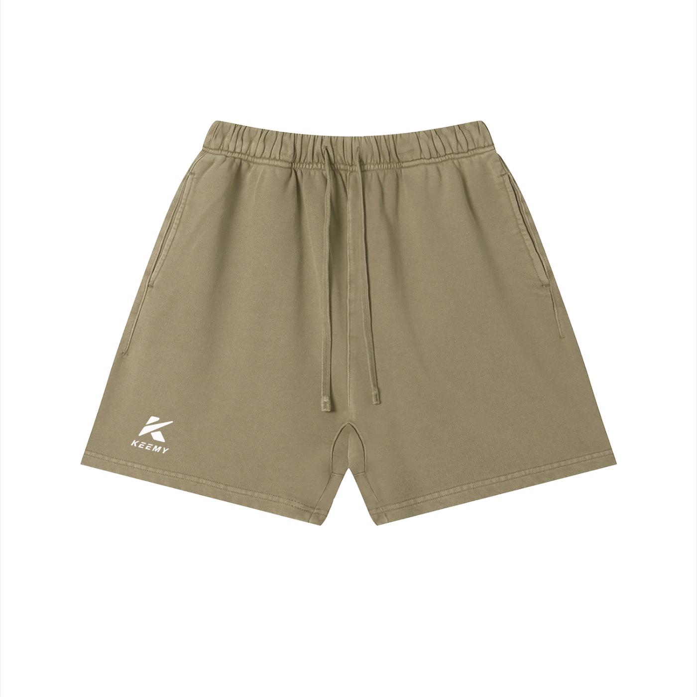 KEEMY Unisex Vintage Wash Cotton Shorts