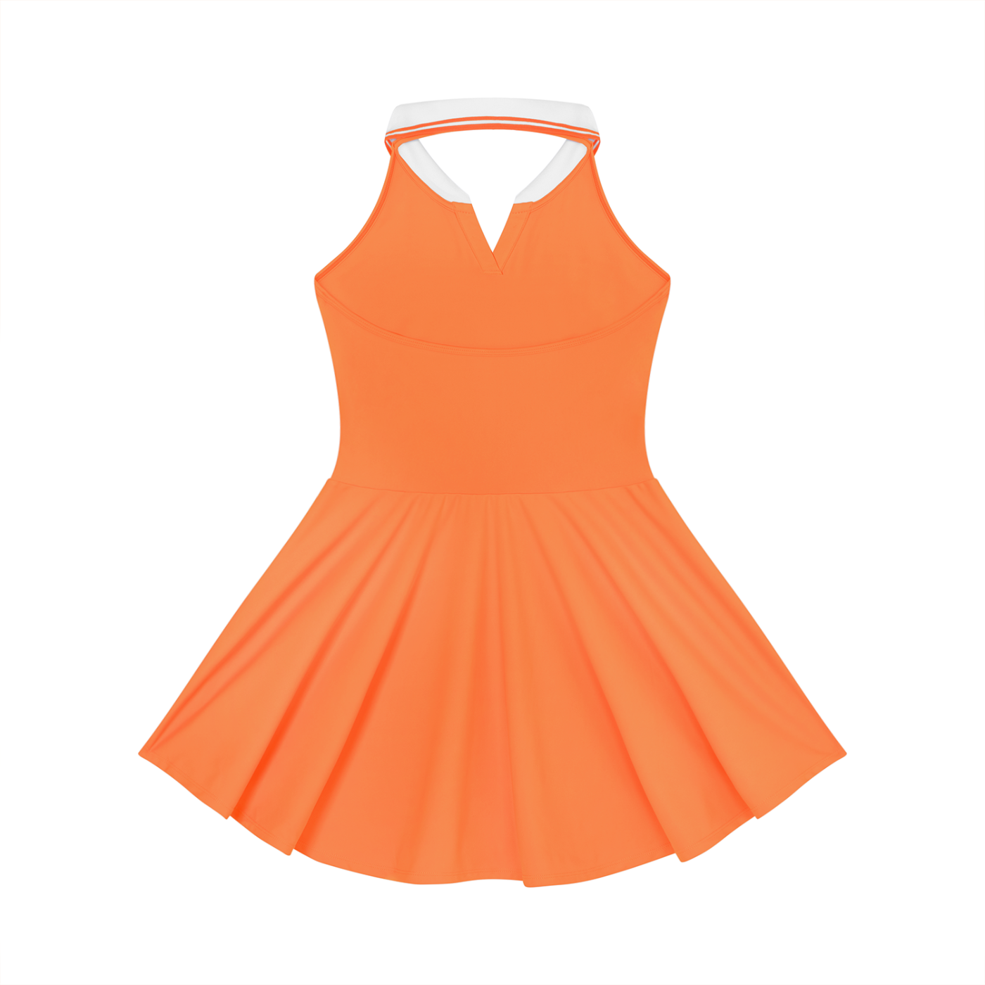 KEEMY Women's Collared Halter A-Line Tennis Dress