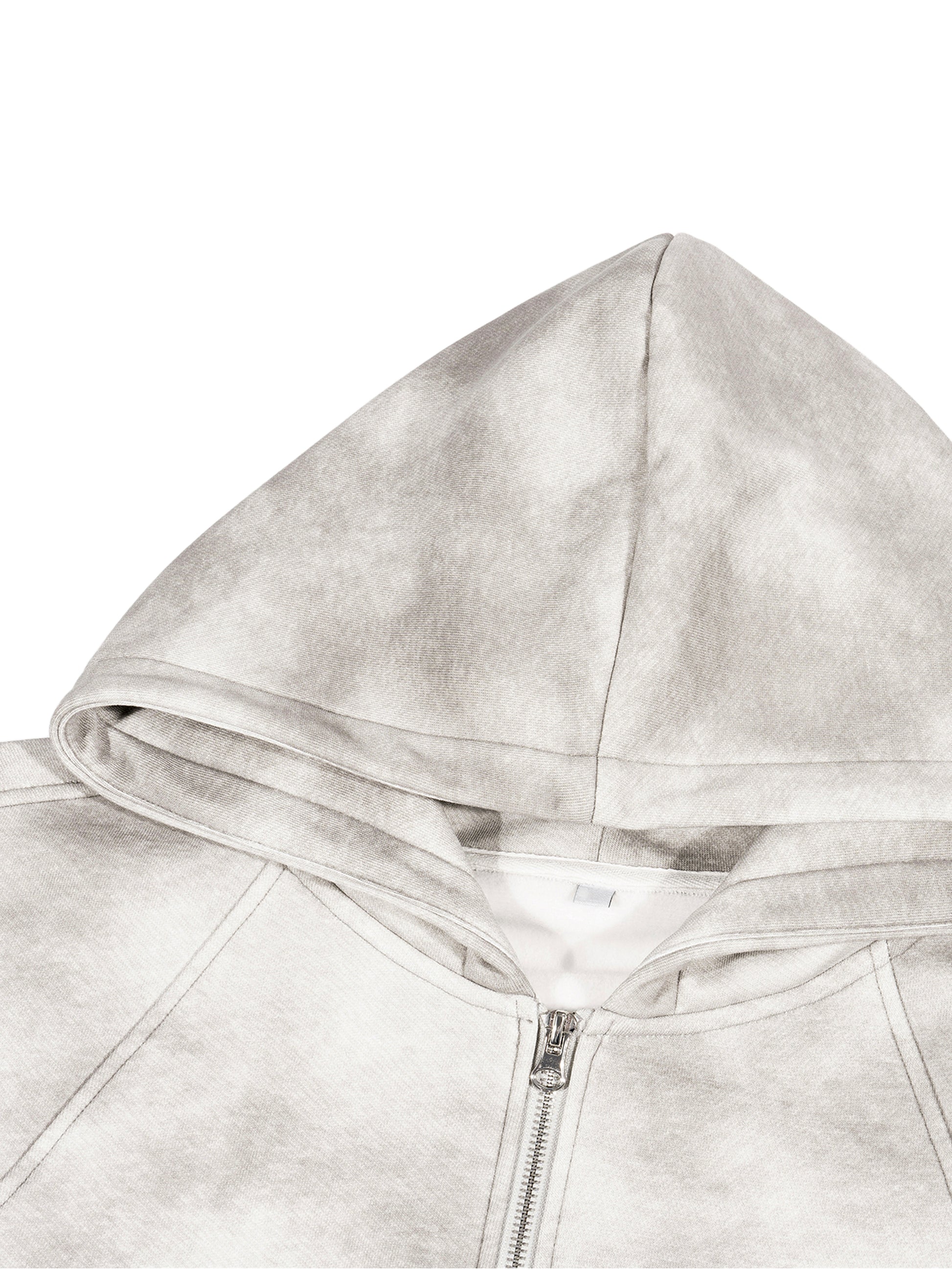 KEEMY Dirty Washed Zip-Up Flee