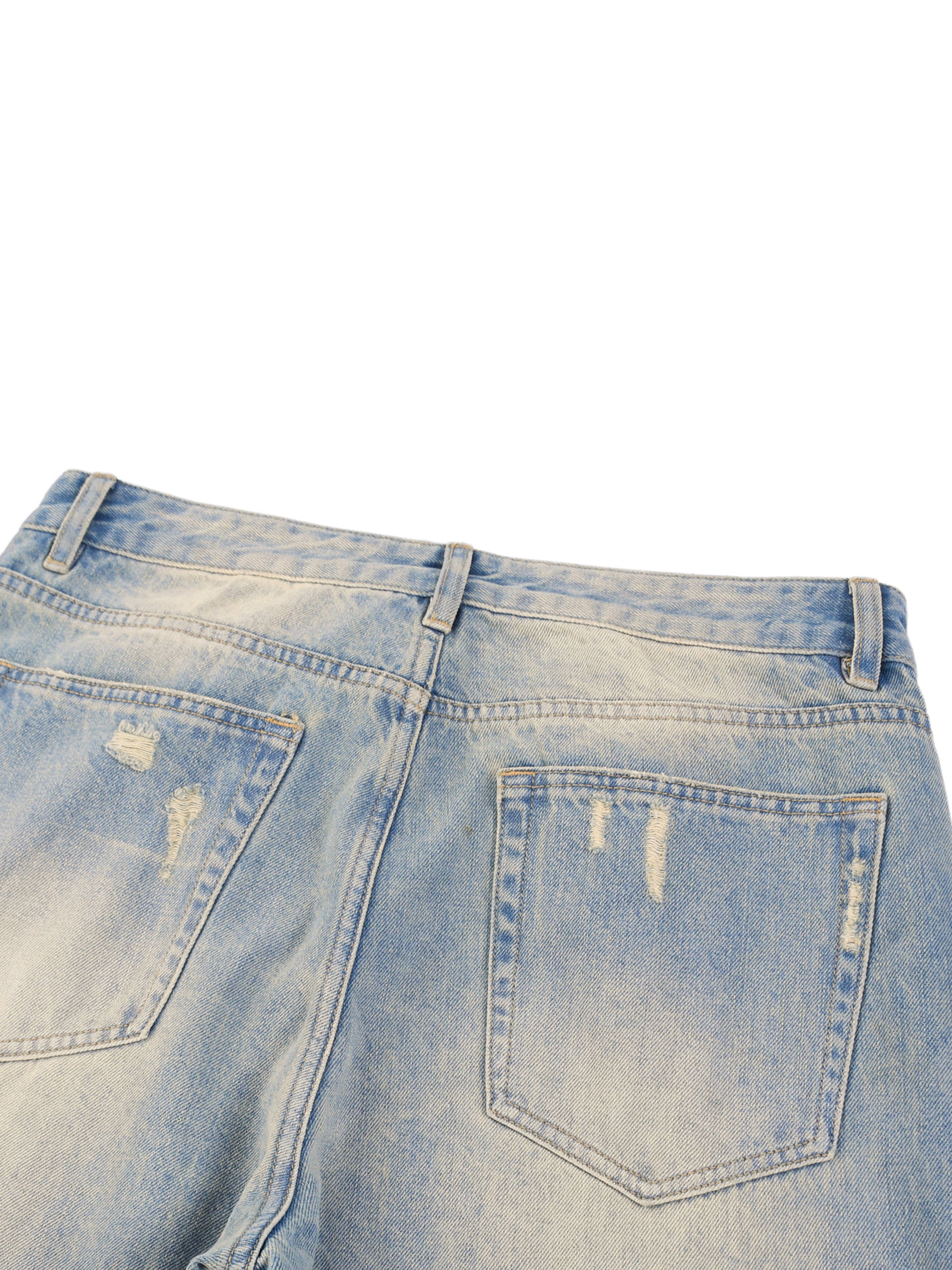 KEEMY Sun Fade Raw Hem Denim J
