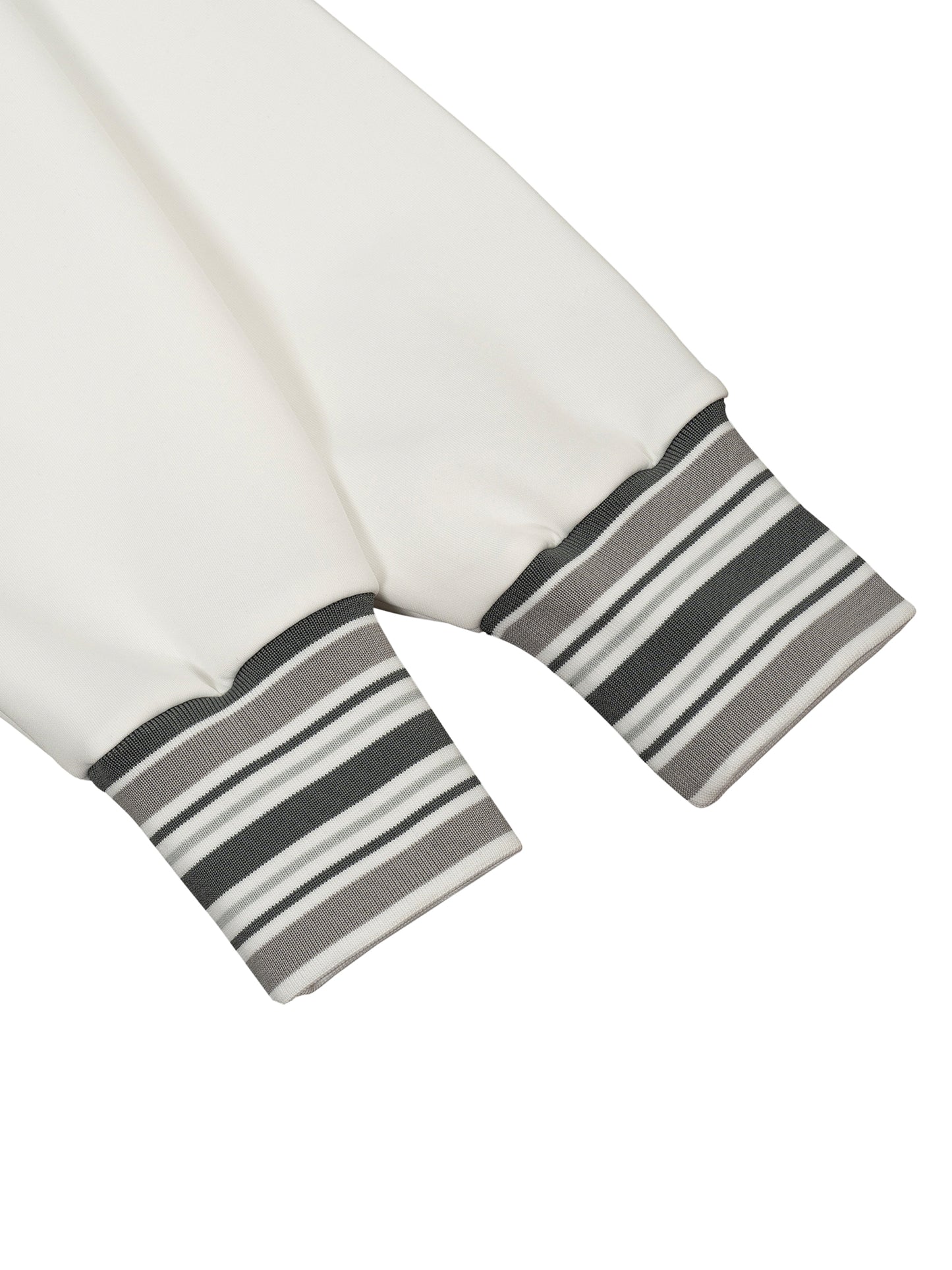 KEEMY Striped Rib Collar Zip J