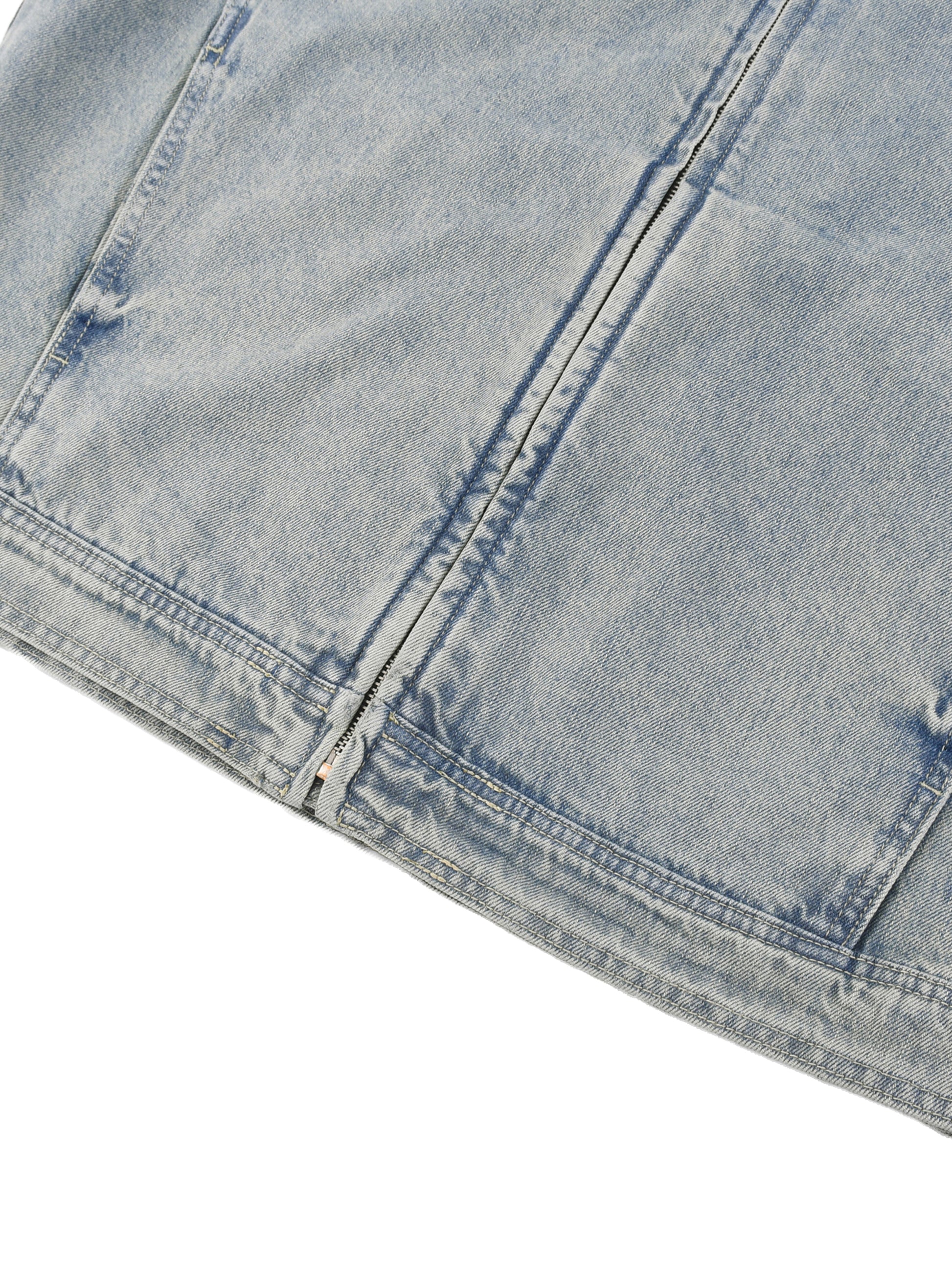 KEEMY Vintage Wash Zip Denim J