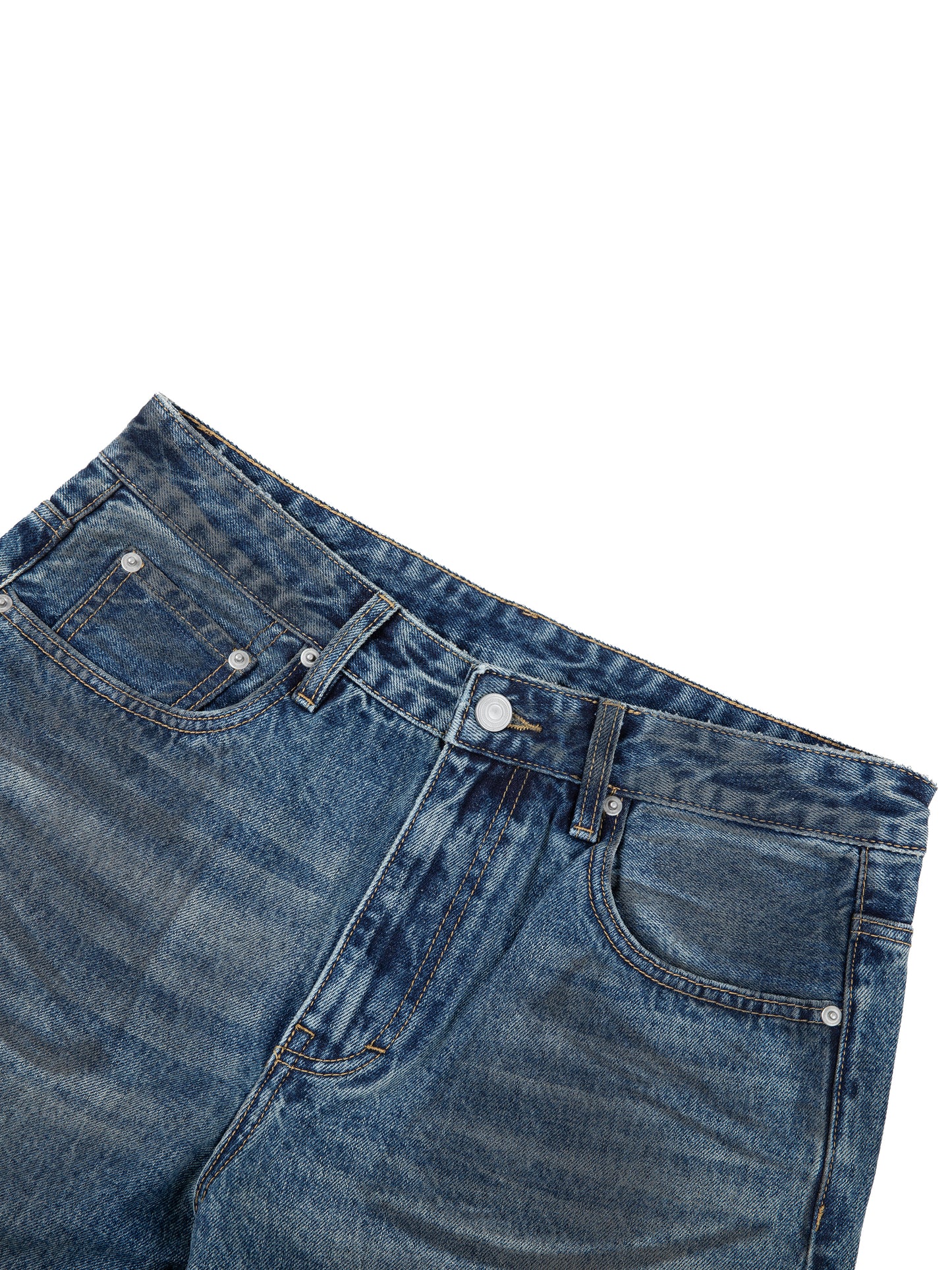 KEEMY Vintage Wash Baggy Denim