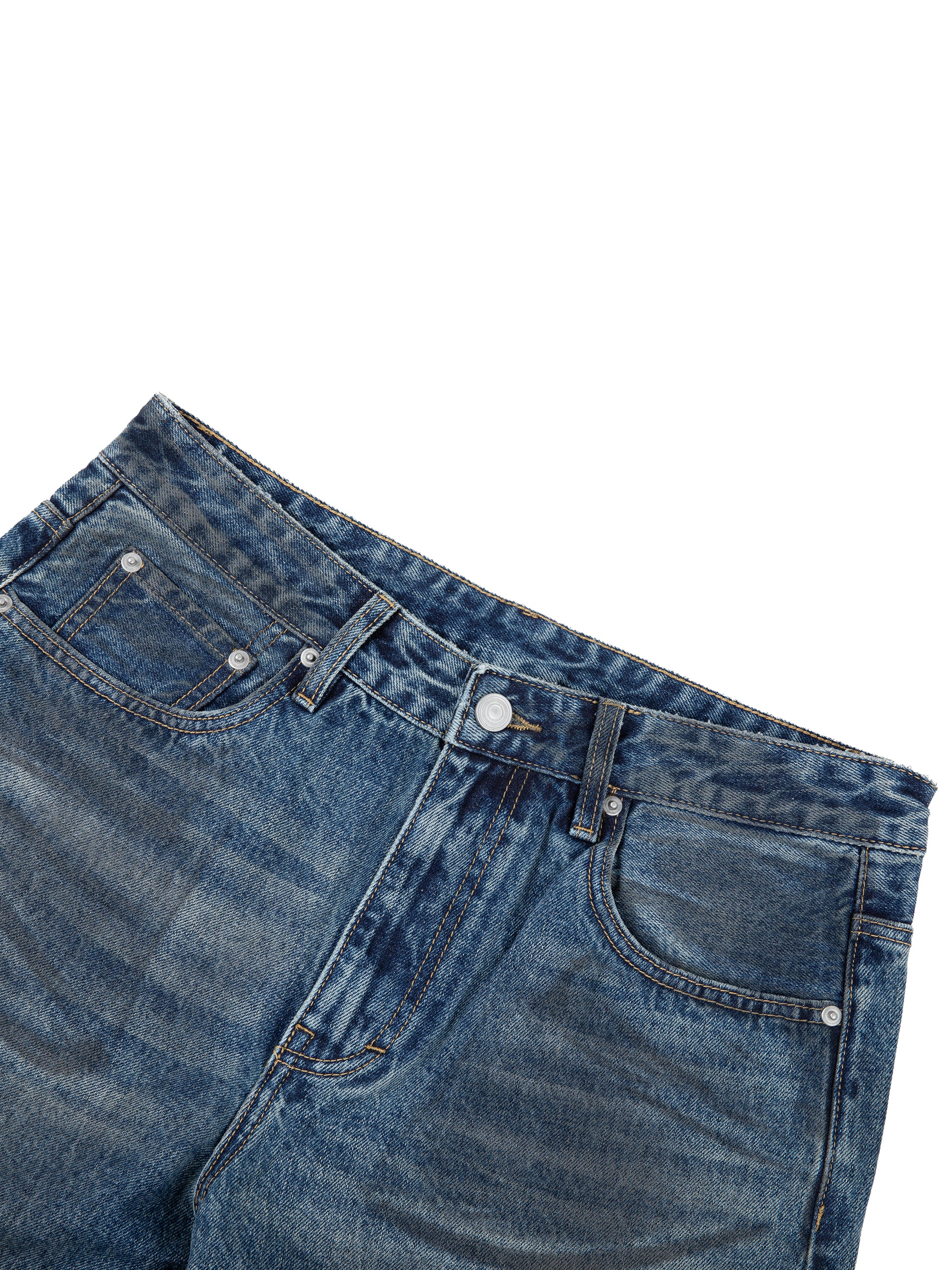 KEEMY Vintage Wash Baggy Denim
