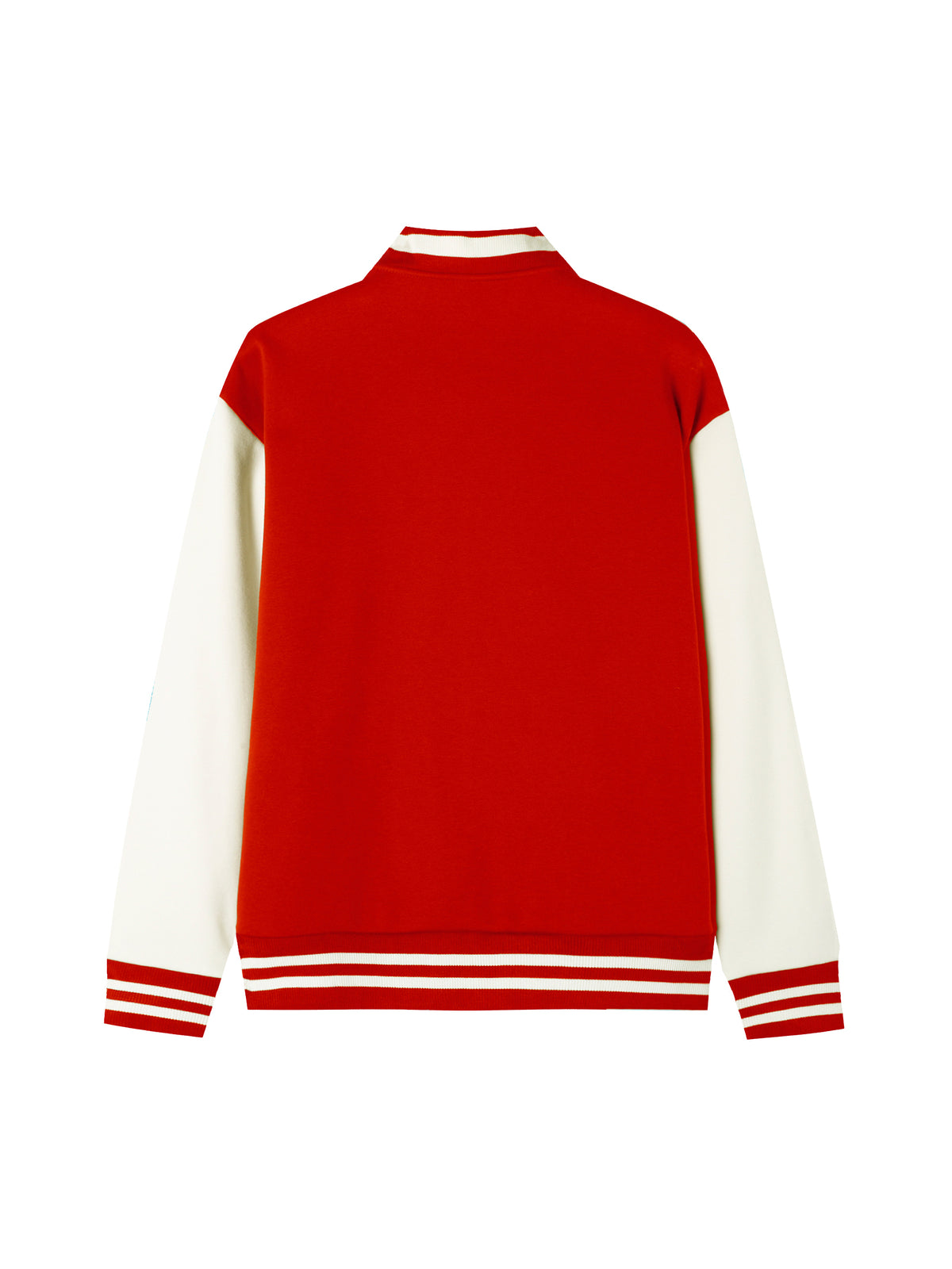 KEEMYTwo-Tone Fleeced Varsity 