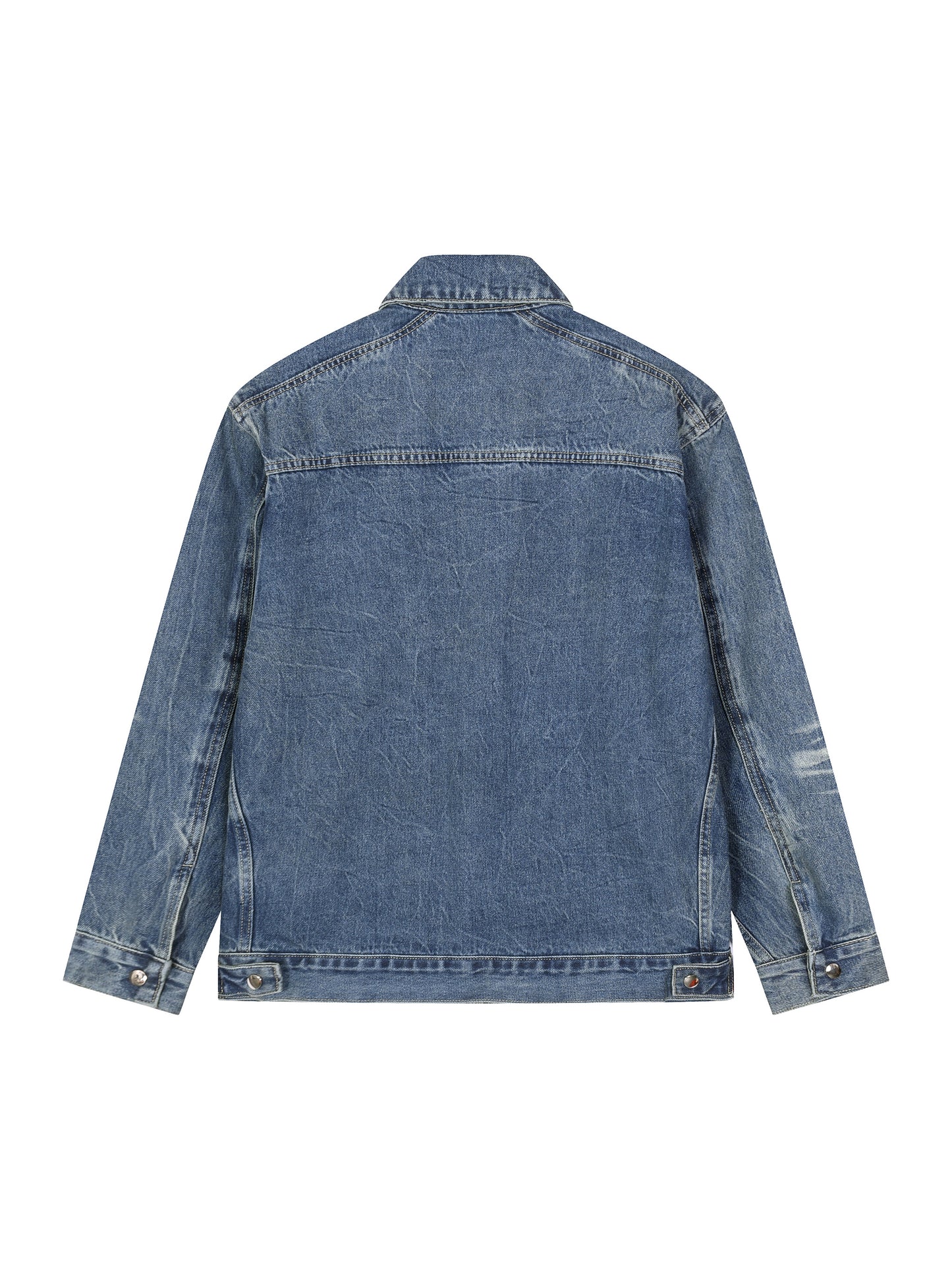 KEEMY Vintage Wash Zip Up Deni