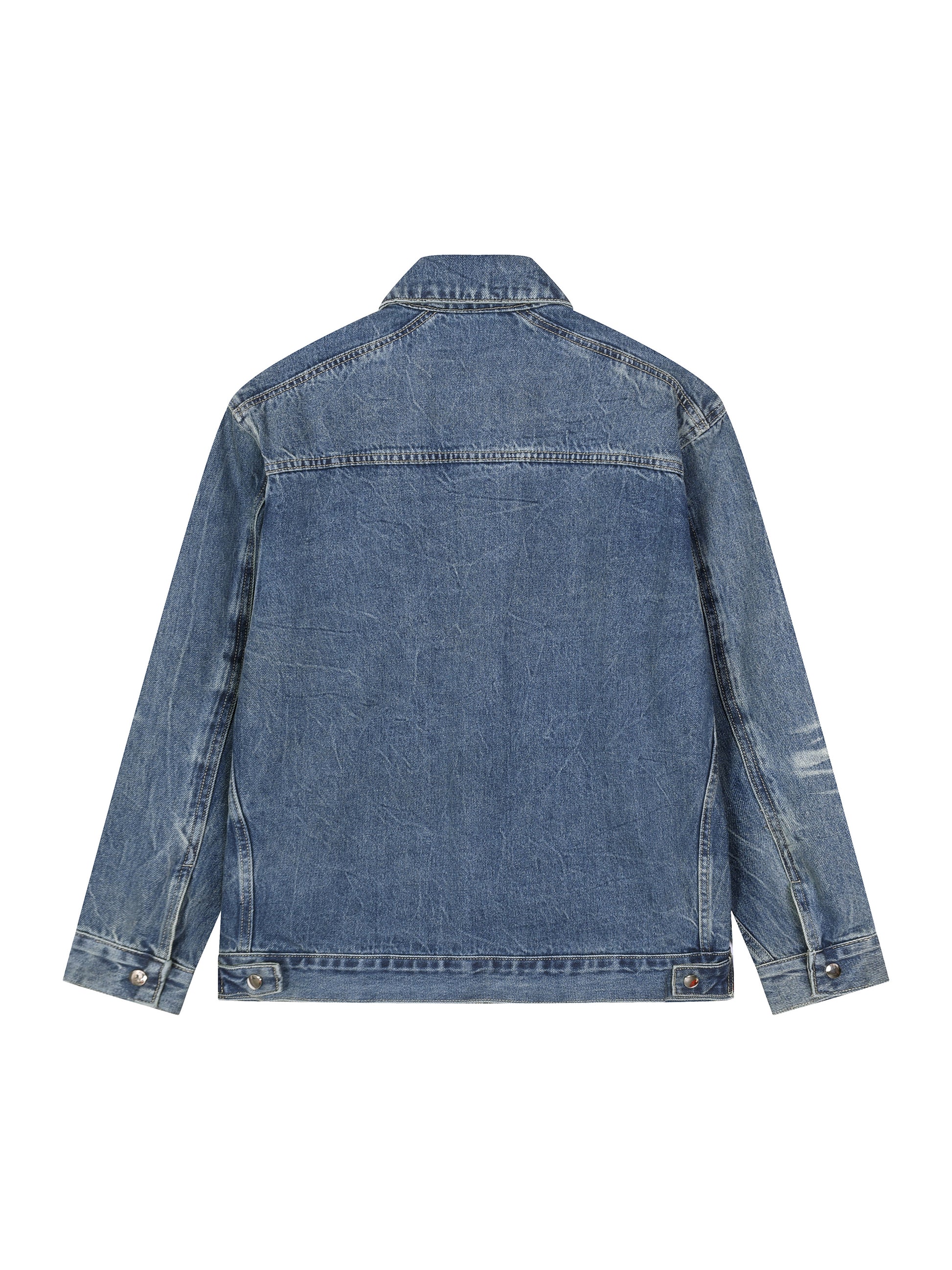 KEEMY Vintage Wash Zip Up Deni
