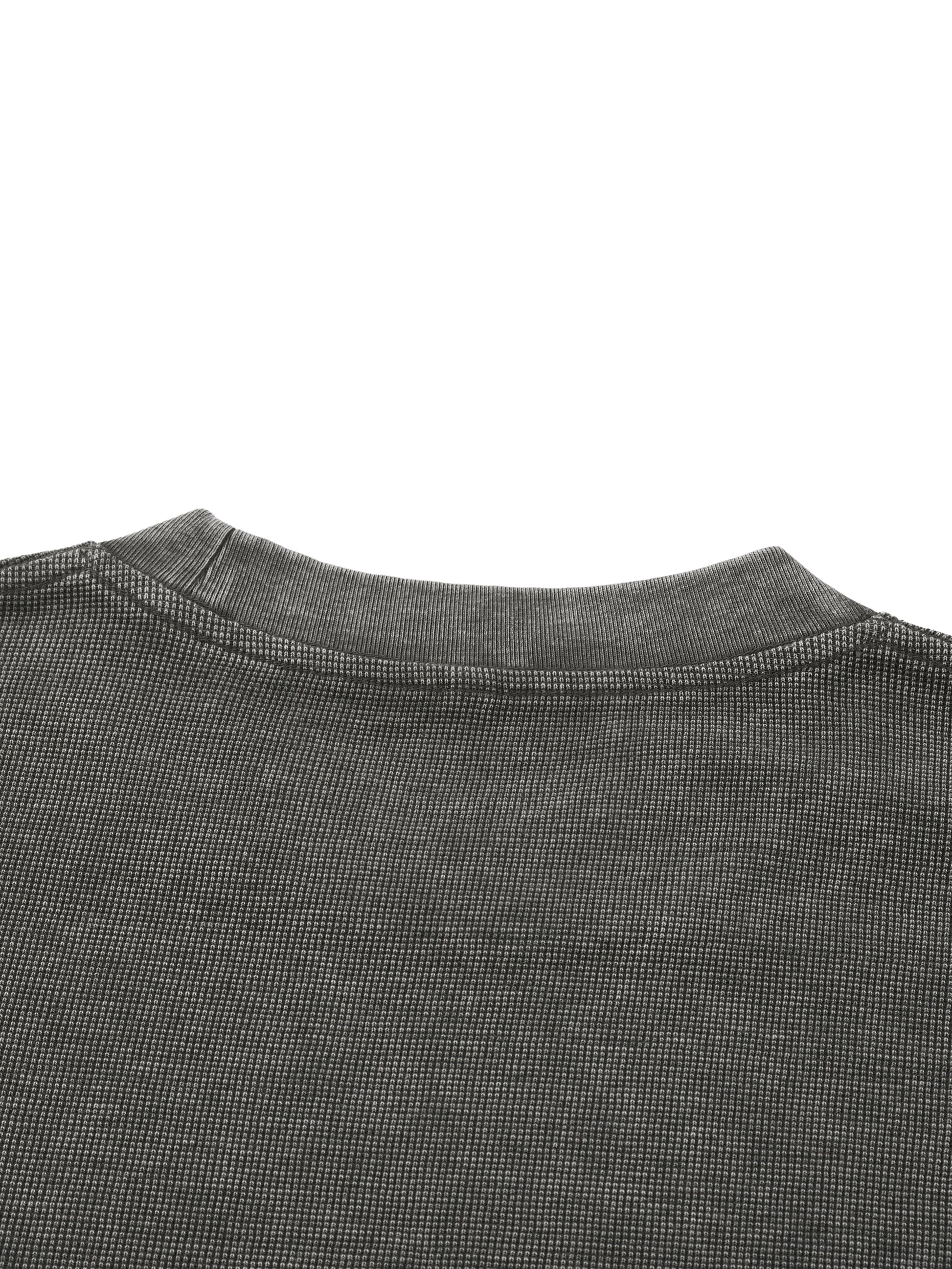 KEEMY Mineral Wash Waffle Knit
