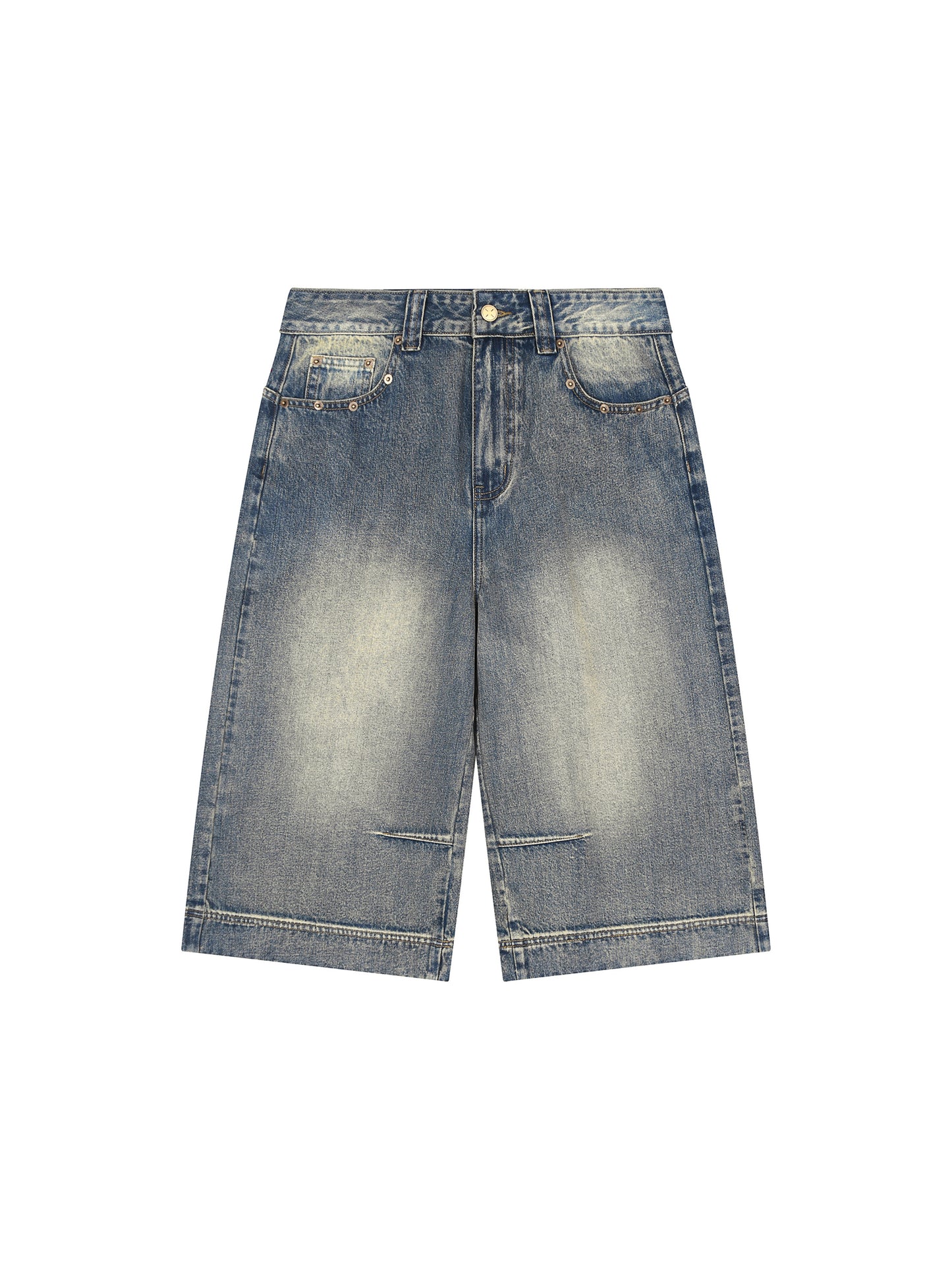 KEEMY Vintage Wash Baggy Denim