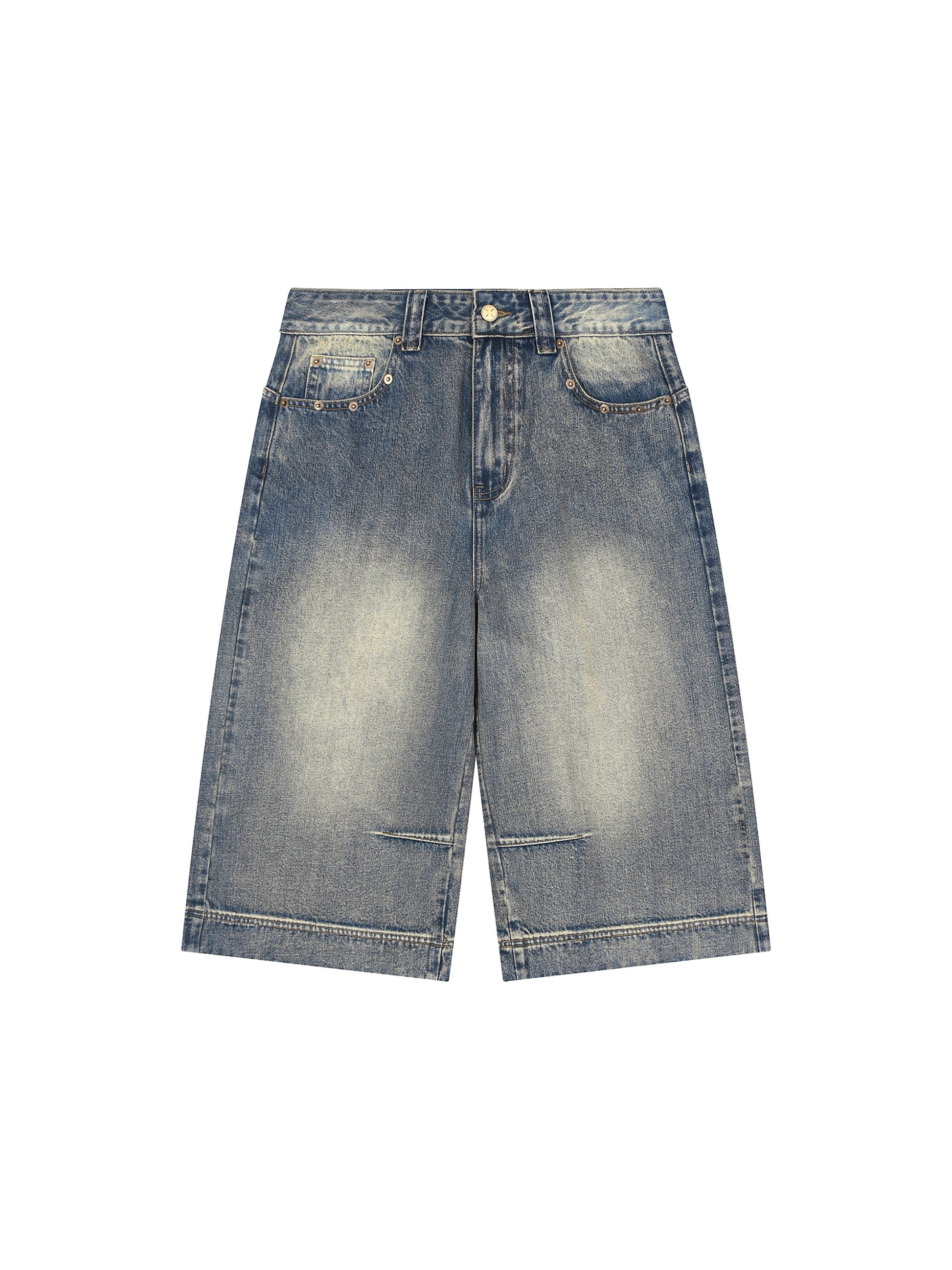 KEEMY Vintage Wash Baggy Denim