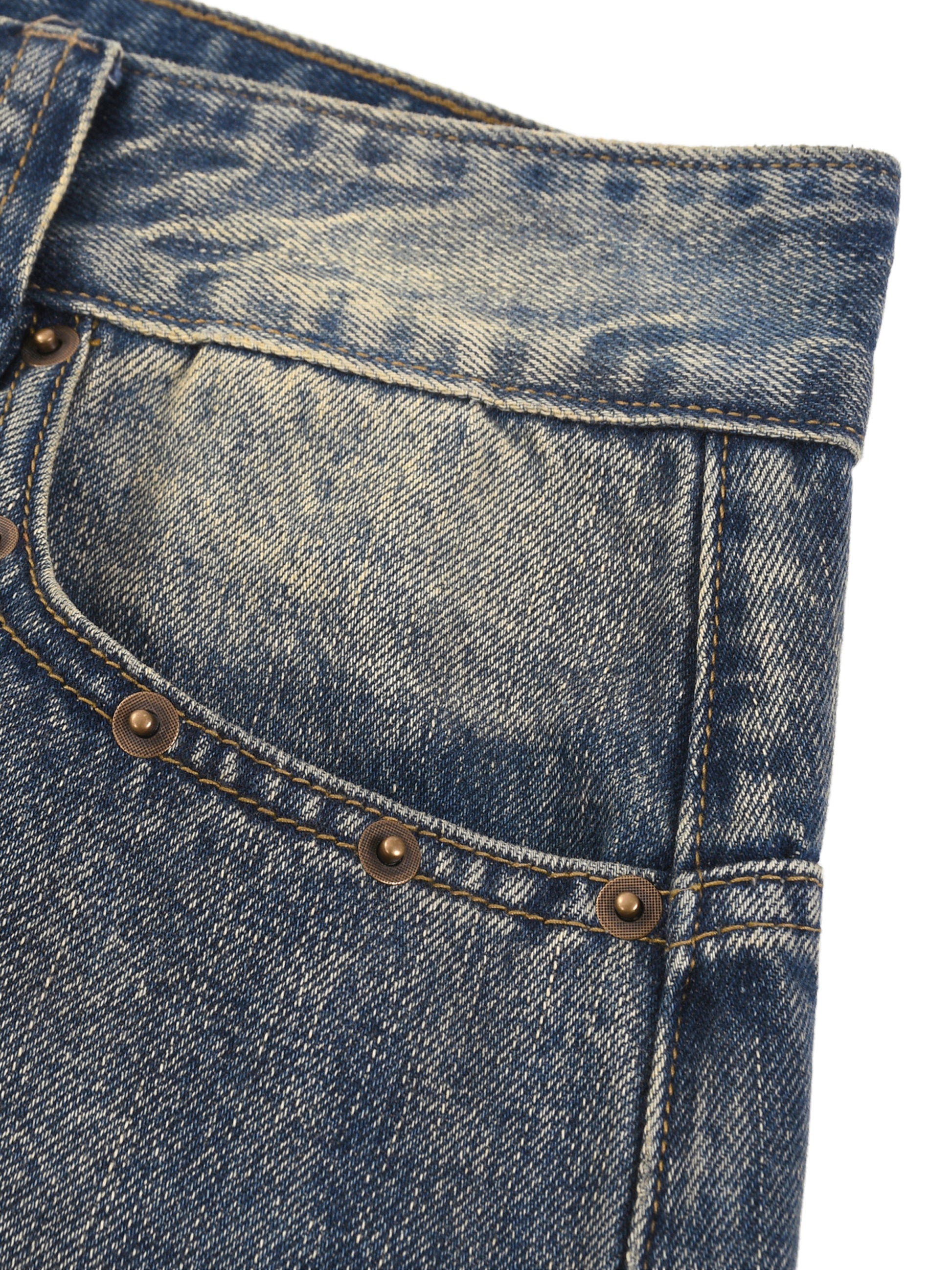 KEEMY Vintage Wash Baggy Denim