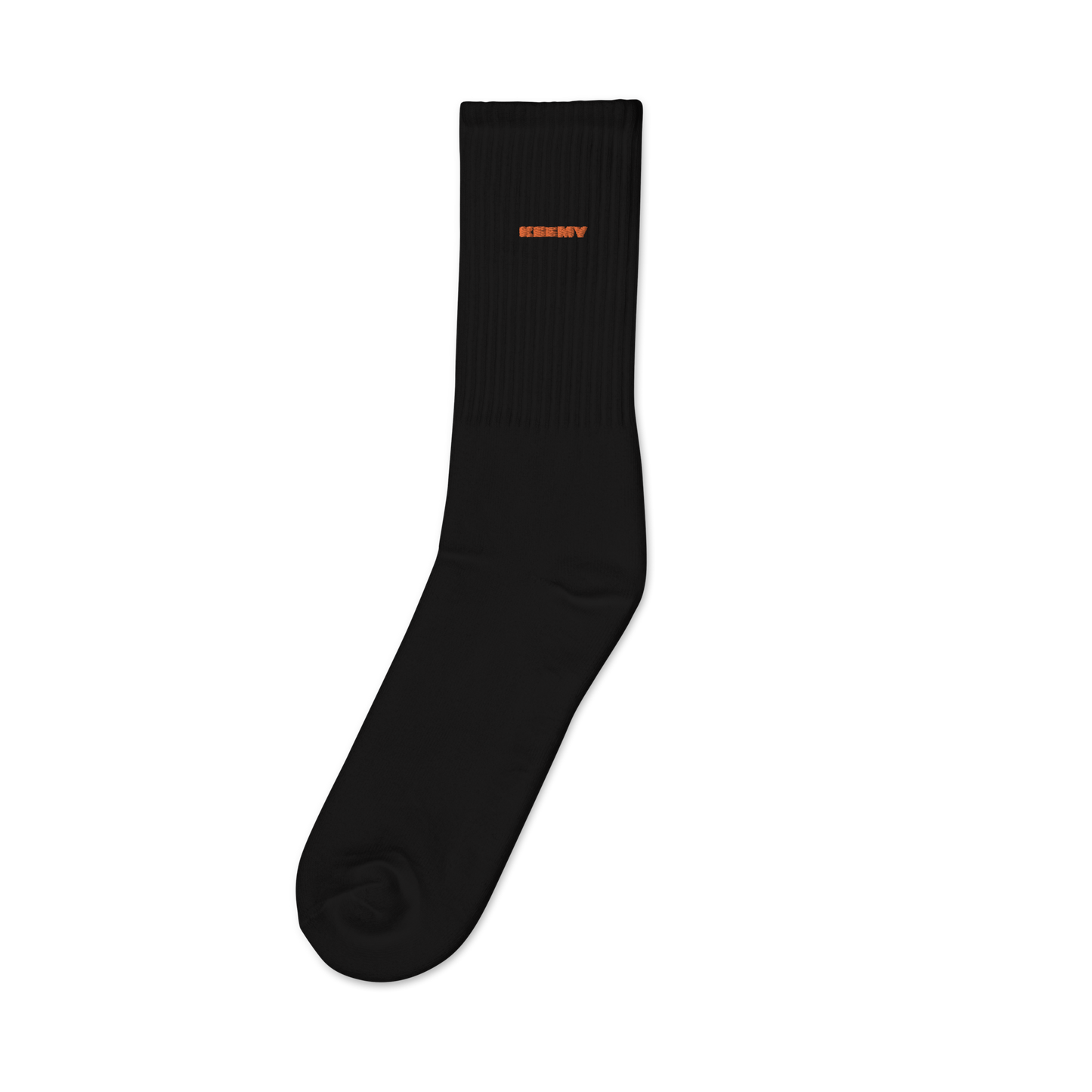 KEEMY Orange Embroidered socks