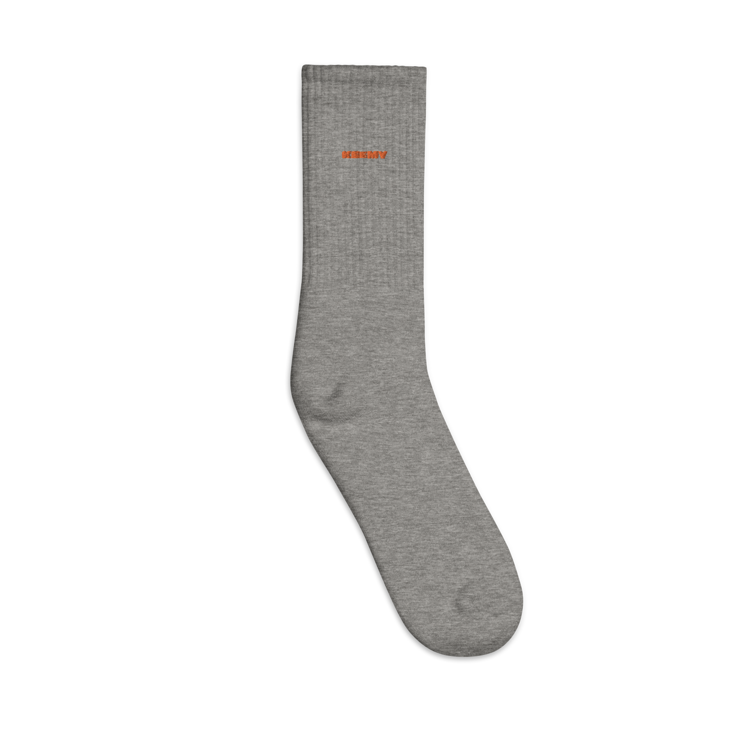 KEEMY Orange Embroidered socks