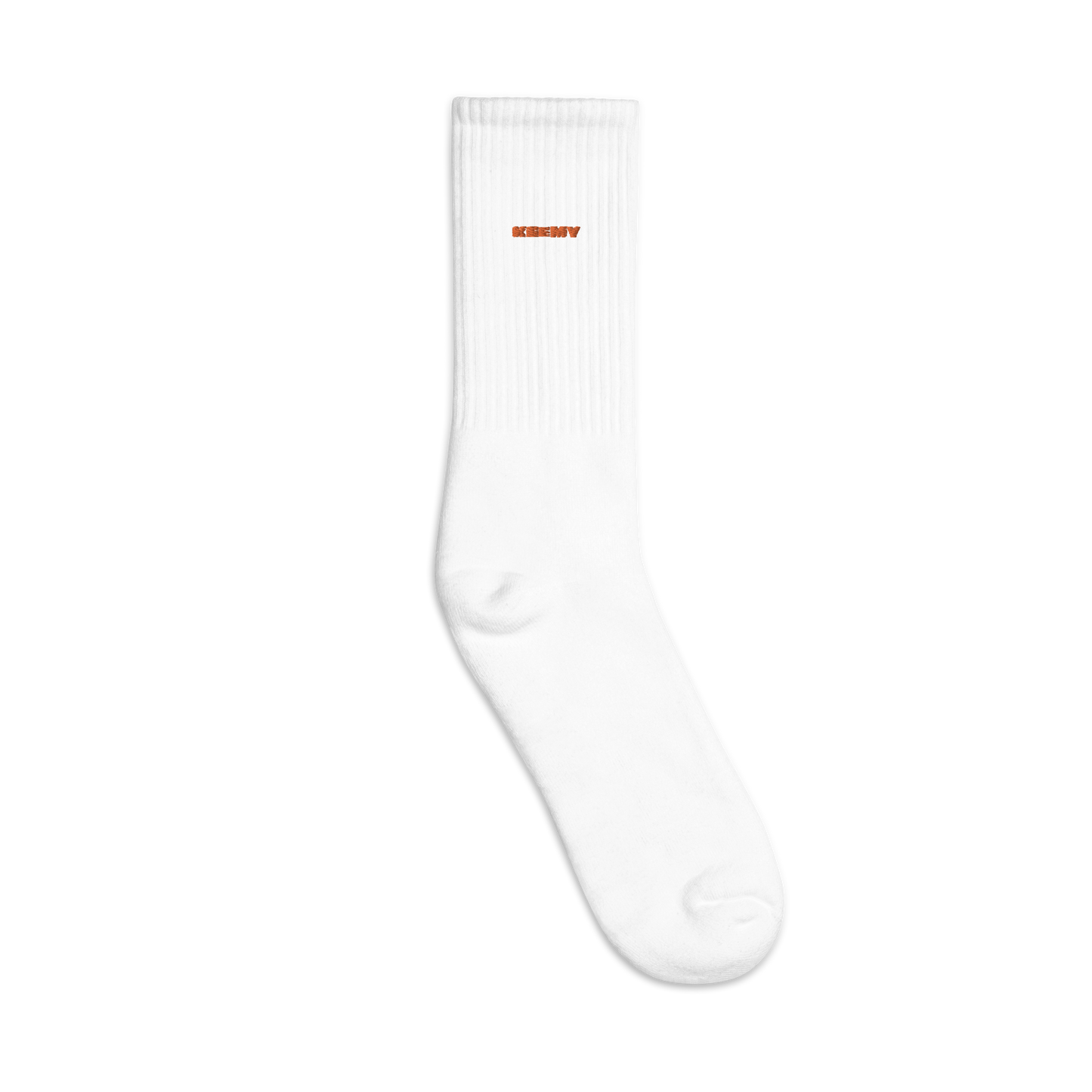 KEEMY Orange Embroidered socks