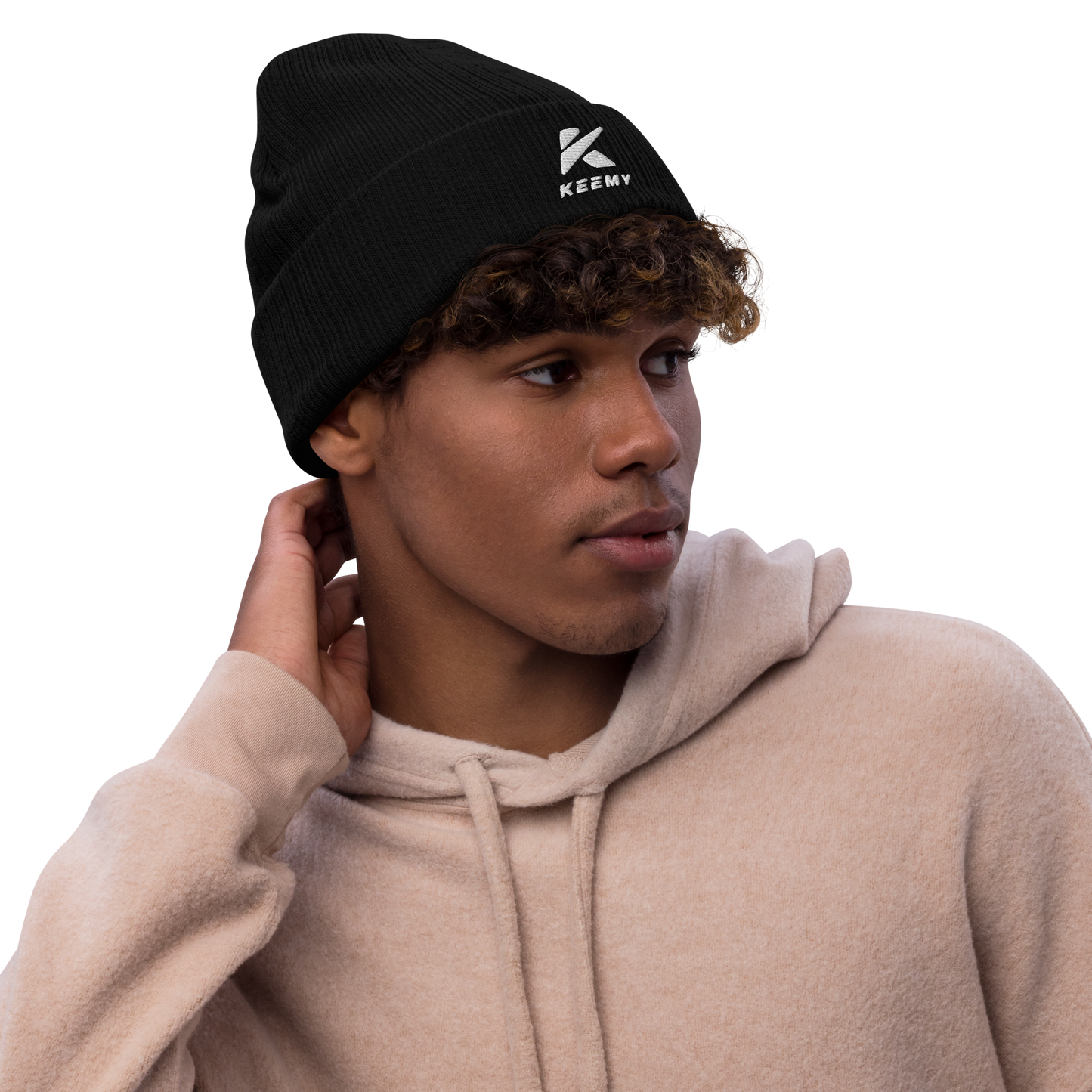 KEEMY Ribbed knit beanie