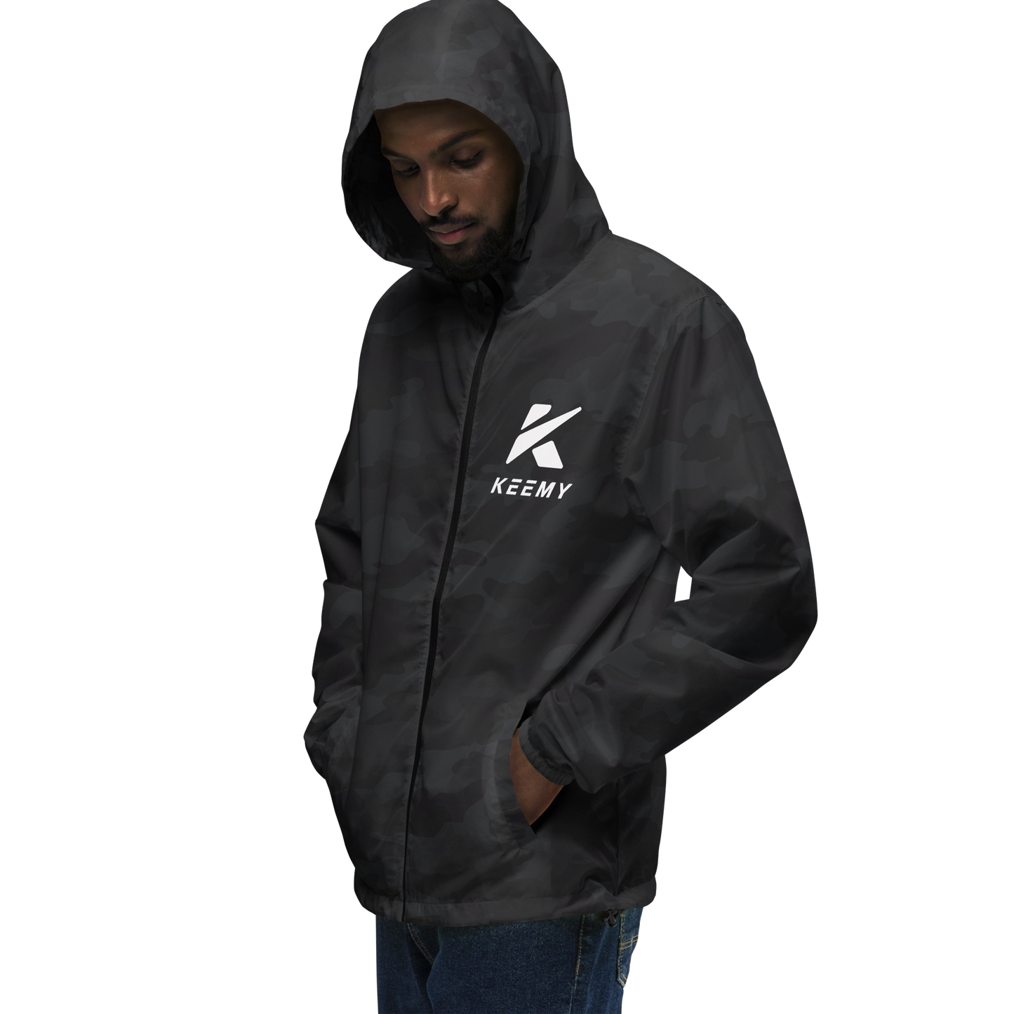 KEEMY Unisex lightweight zip up windbreaker
